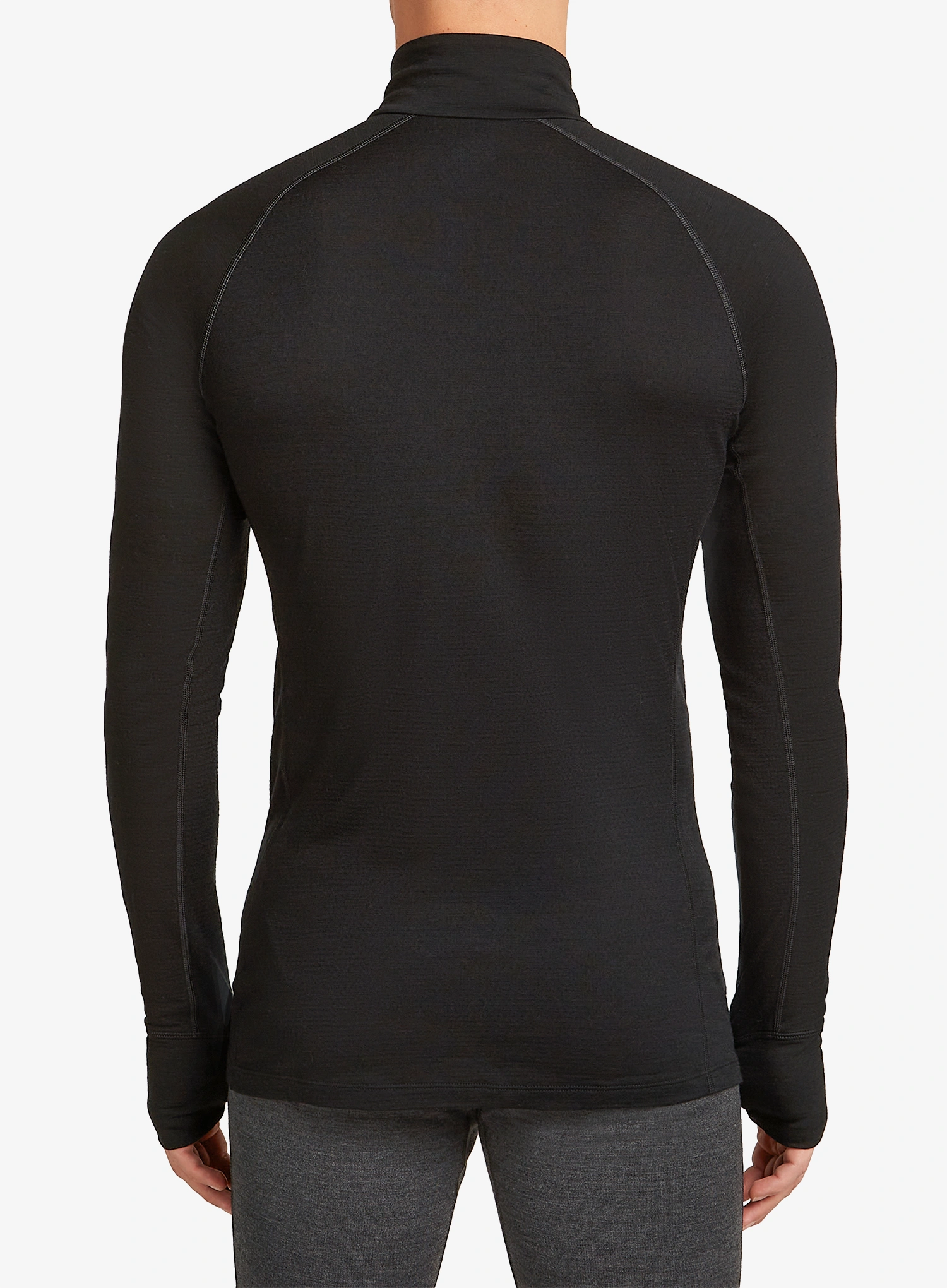 Termo flis jopa Icebreaker Merino 200 ZoneKnit LS Half Zip - black