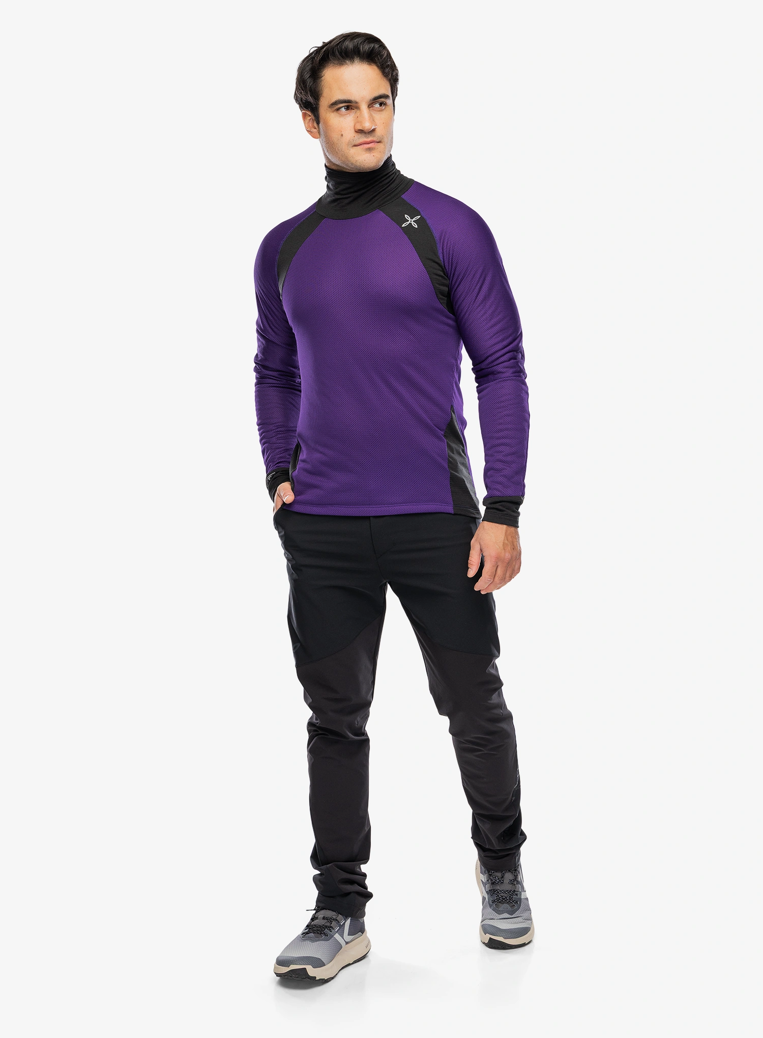 Termo flis jopa Montura Vertigo Octa High Neck - petunia/petunia
