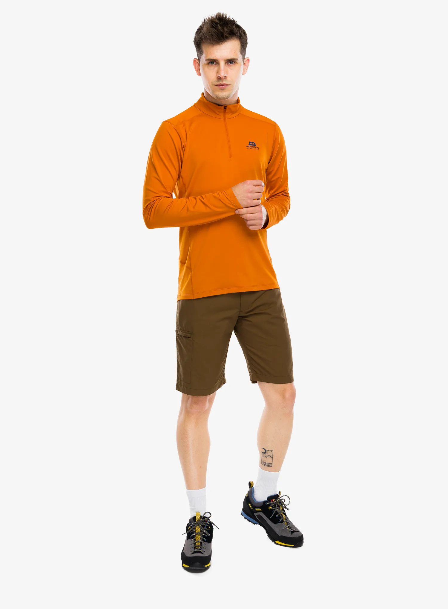 Termo flis jopa Mountain Equipment Cerrig LS Zip-T - rust