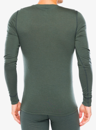 Termo flis jopa Odlo Merino 200 BL Top Crew Neck LS - urban chic