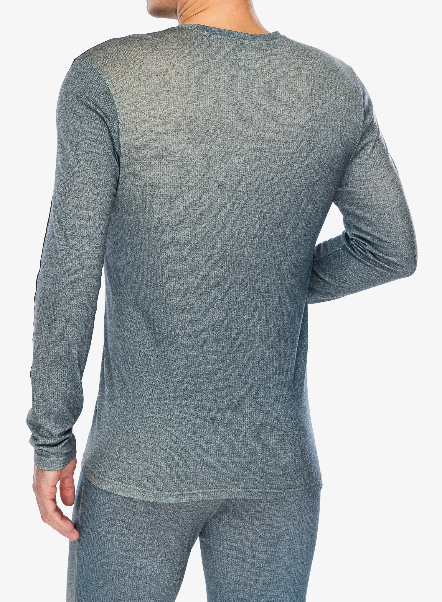 Termo flis jopa Ortovox 185 Rock'N'Wool Print LS - aop green sage