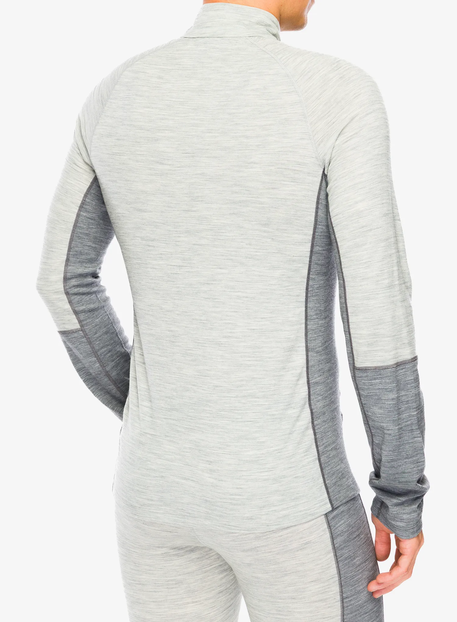 Termo flis jopa Peak Performance Magic Half Zip Wool-Blend BL - med grey mel/grey mel