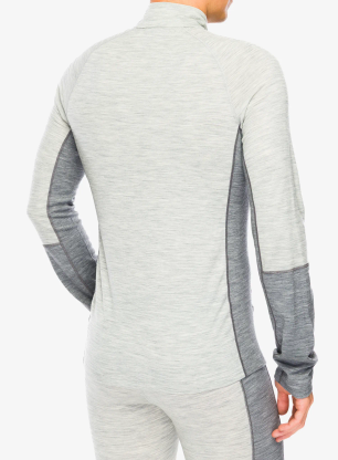 Termo flis jopa Peak Performance Magic Half Zip Wool-Blend BL - med grey mel/grey mel