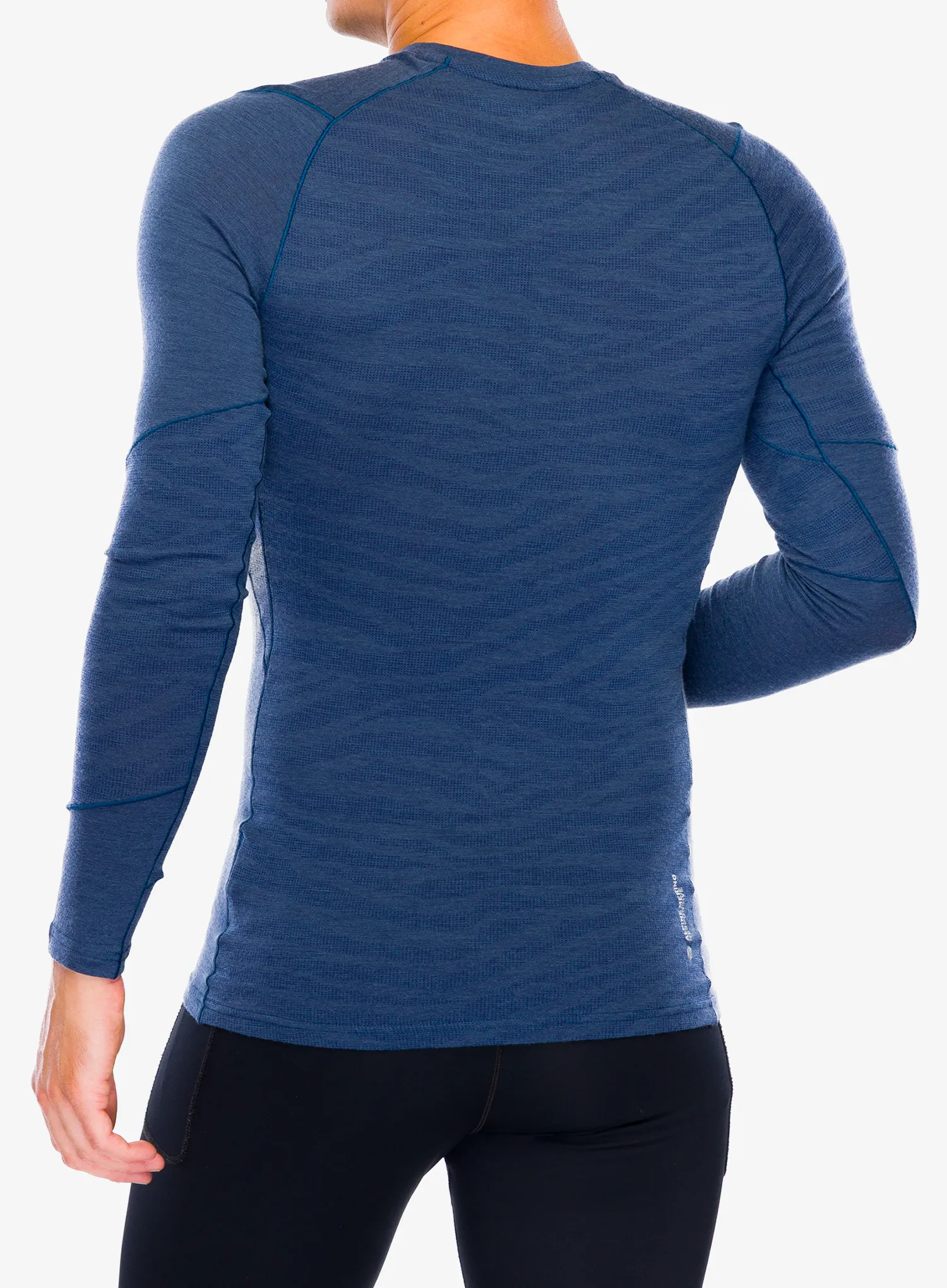 Termo flis jopa Salewa Cristallo Warm Amr L/S Tee - dark denim