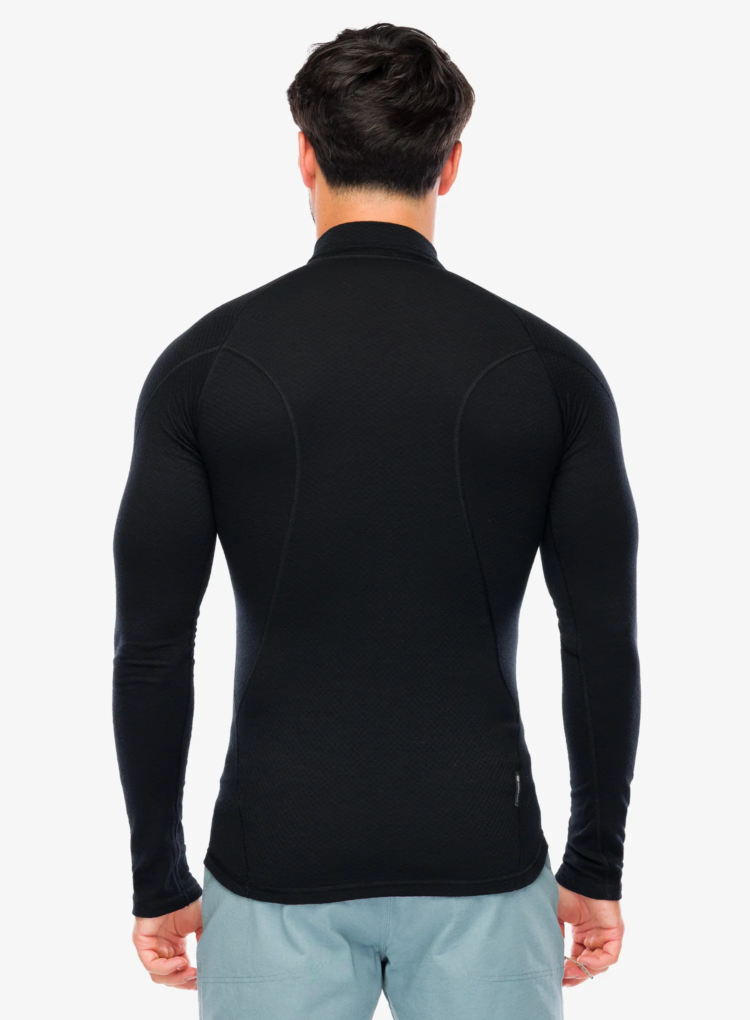 Termo flis jopa Sensor Merino DF Tee L/S Zip - black