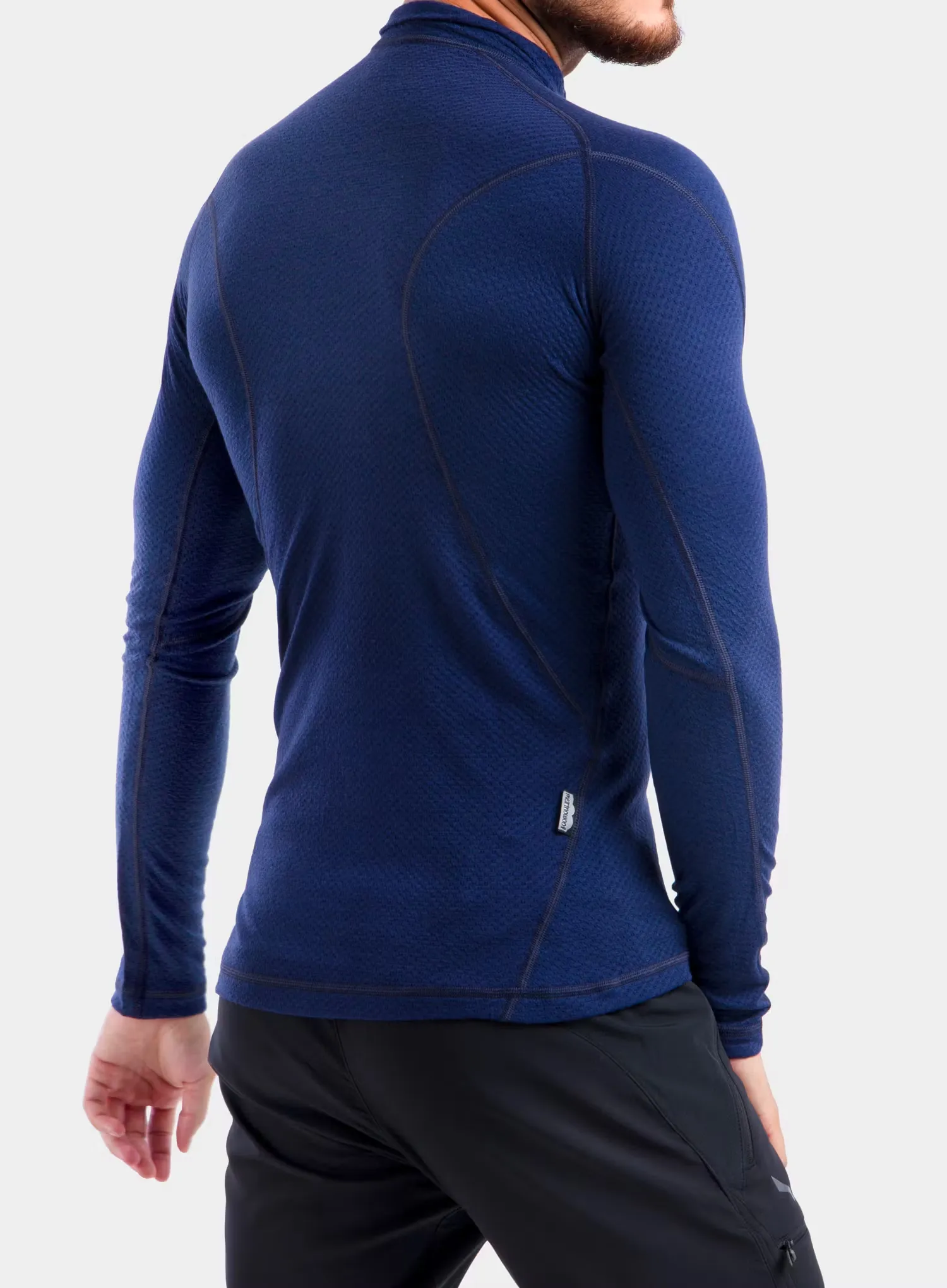 Termo flis jopa Sensor Merino DF Tee L/S Zip - deep blue