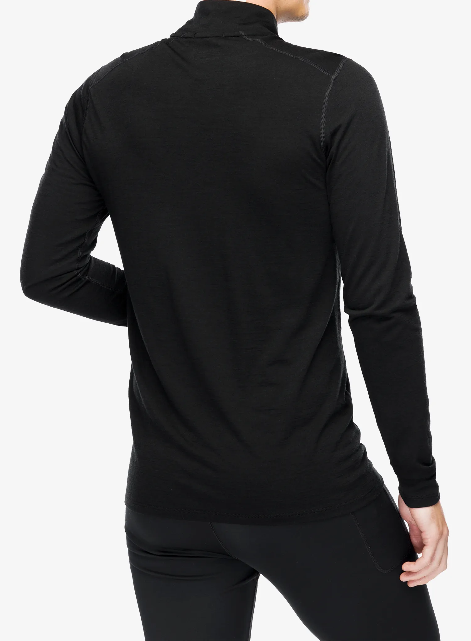 Termo flis jopa Smartwool Classic All-Season Merino BL 1/4 Zip Boxed - black