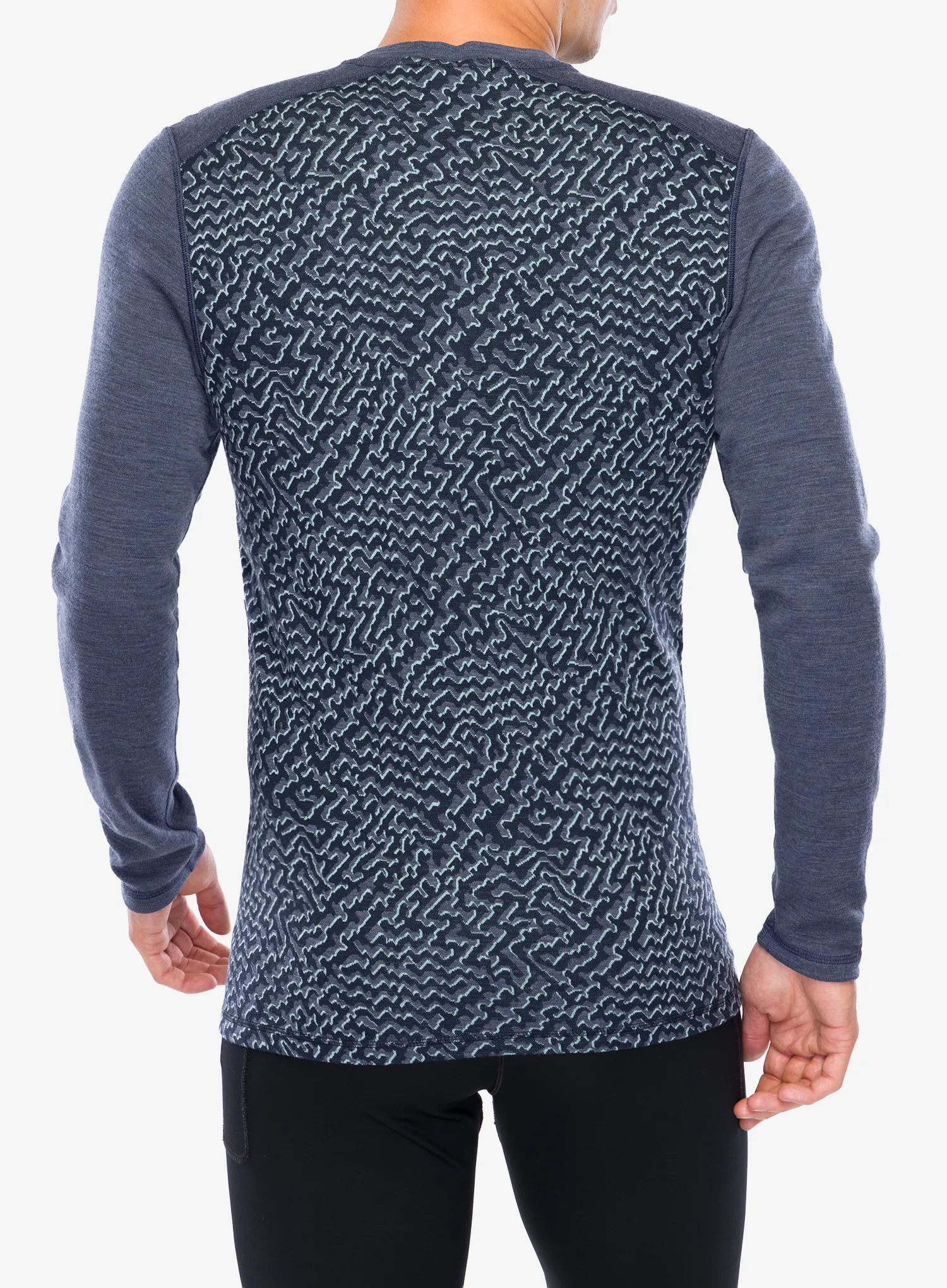Termo flis jopa Smartwool Classic Thermal Merino Base Layer Crew Boxed - nightfall retro line