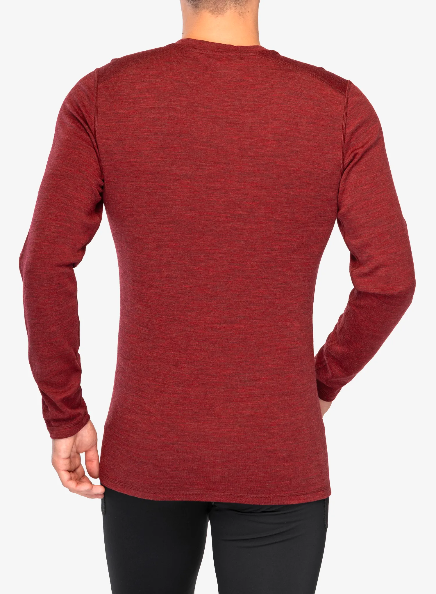 Termo flis jopa Smartwool Merino 250 Baselayer Crew - currant heather