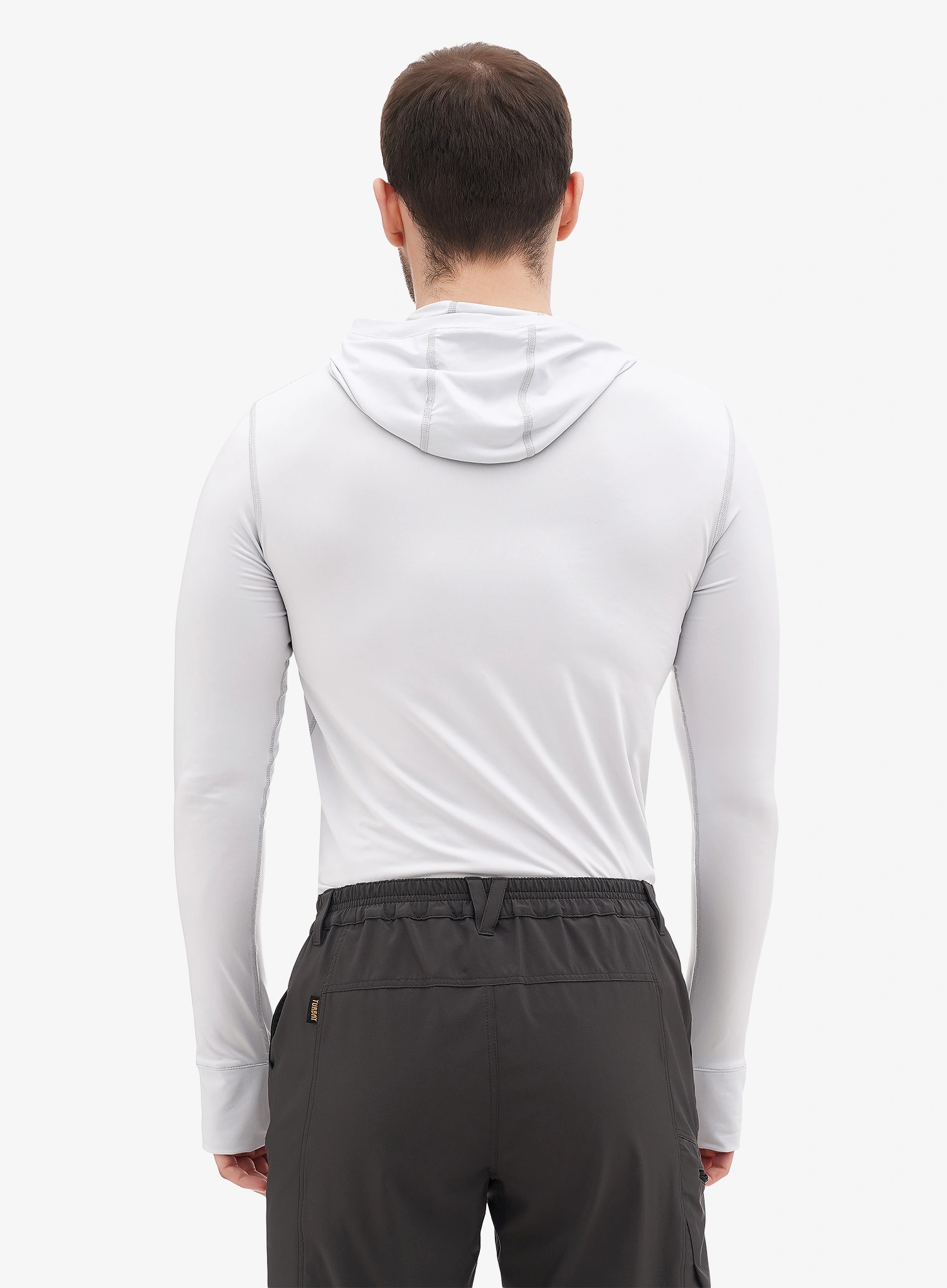 Termo flis jopa Turbat Hike Lite LS Hood Thermo T-Shirt - glacier gray