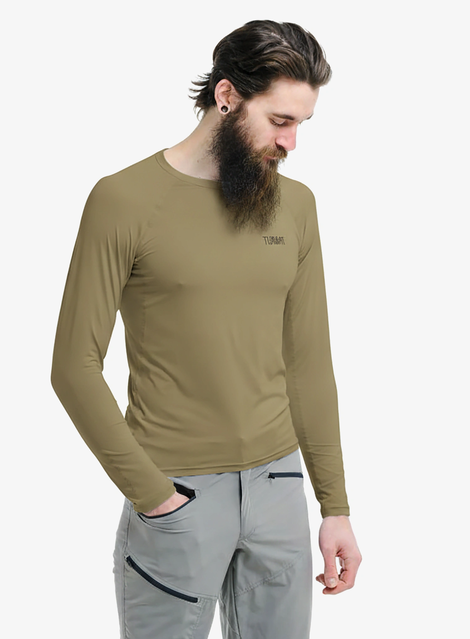 Termo flis jopa Turbat Hike Lite LS Thermo T-Shirt - cornstalk sand