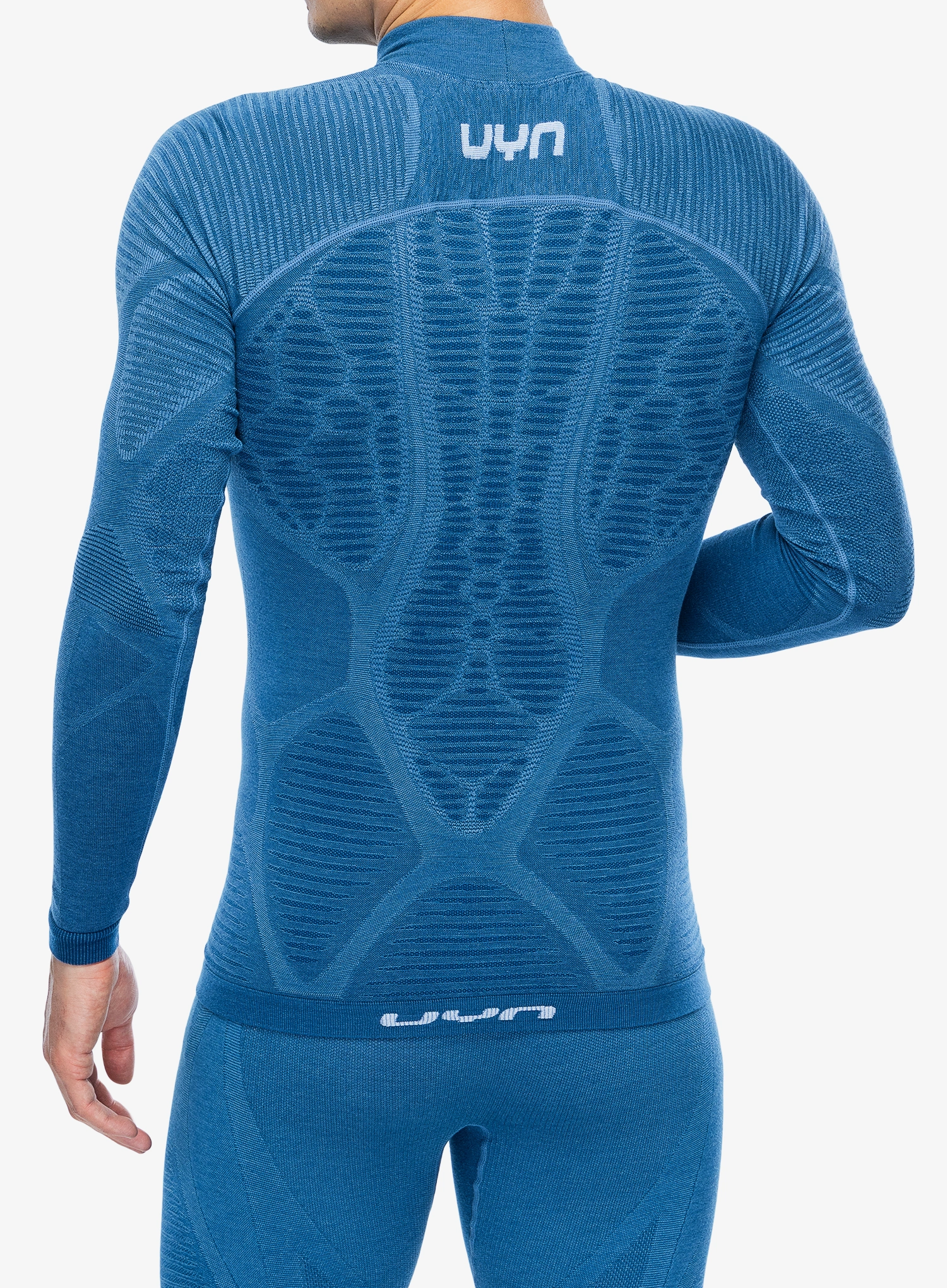 Termo flis jopa UYN Elevatyon Biomorph UW Shirt Long Sleeve Turtle Neck  - blue atoli