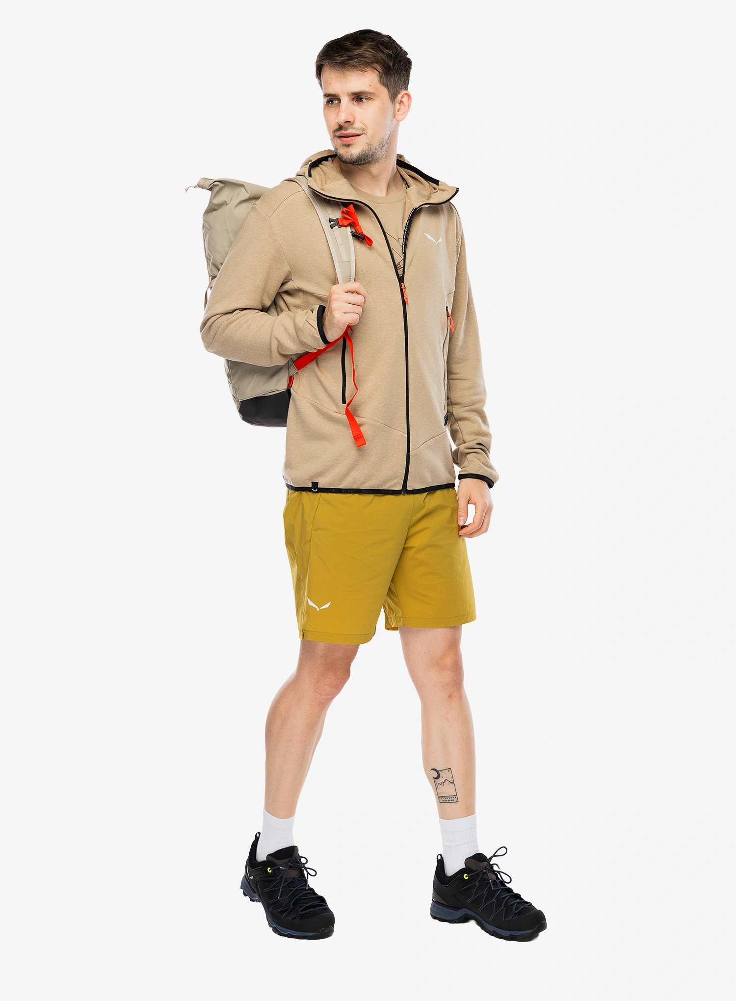 Jopica Salewa Agner Hemp 2 Hooded Jacket - quicksand