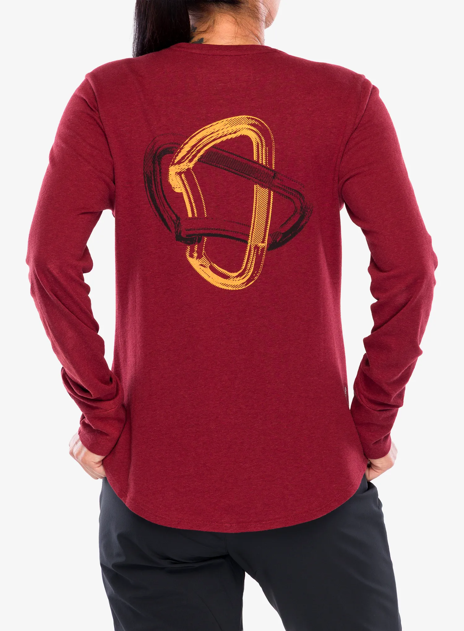 Ženska plezalna jopa Salewa Lavaredo Hemp L/S Tee - syrah