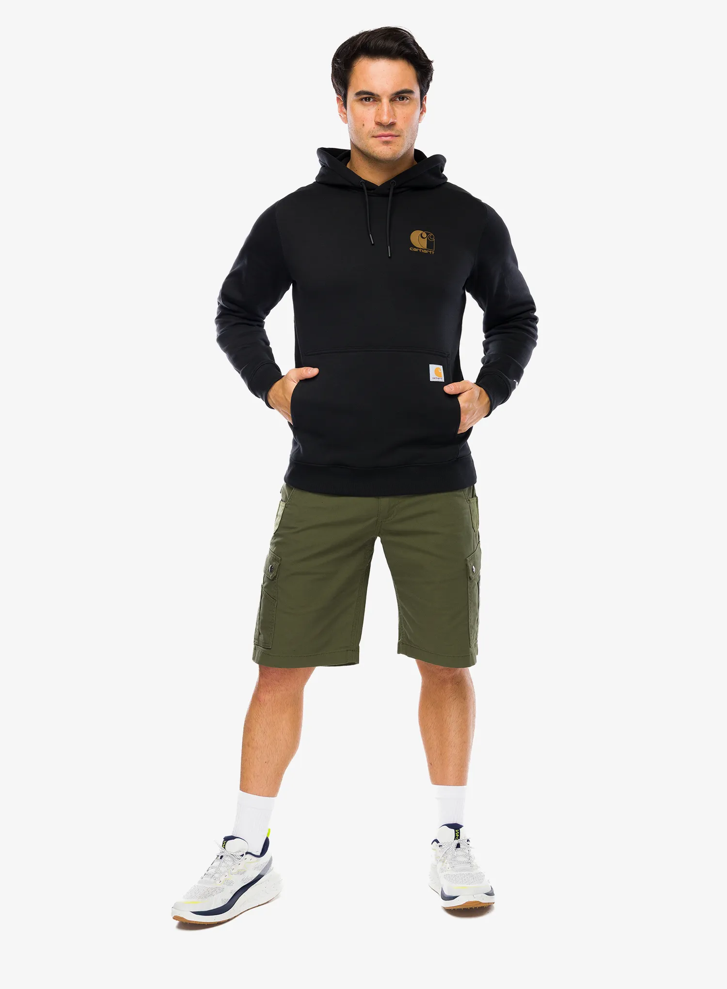 Jopica s kapuco Carhartt Carhartt Force Logo Sweatshirt - black