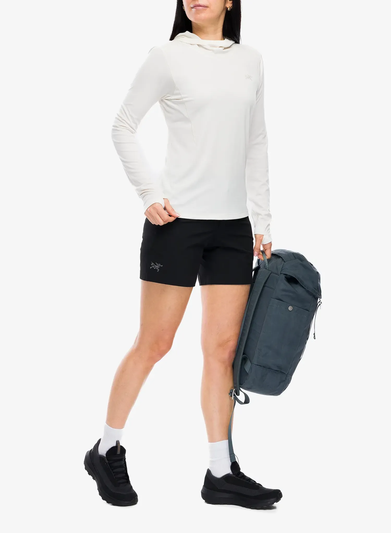 Ženska jopa s kapuco Arcteryx Sunna Hoody - arctic silk