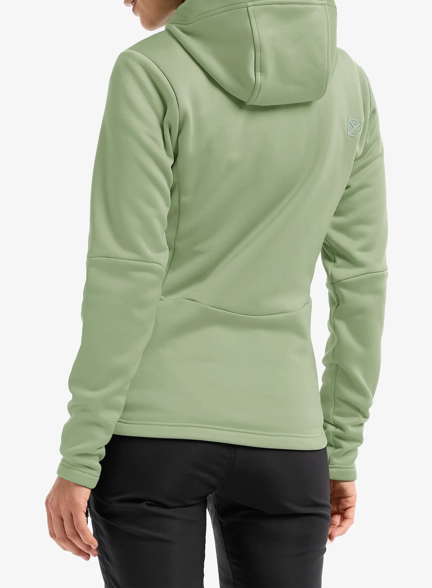 Ženska jopa s kapuco Didriksons Anneli Fullzip 3 - light moss