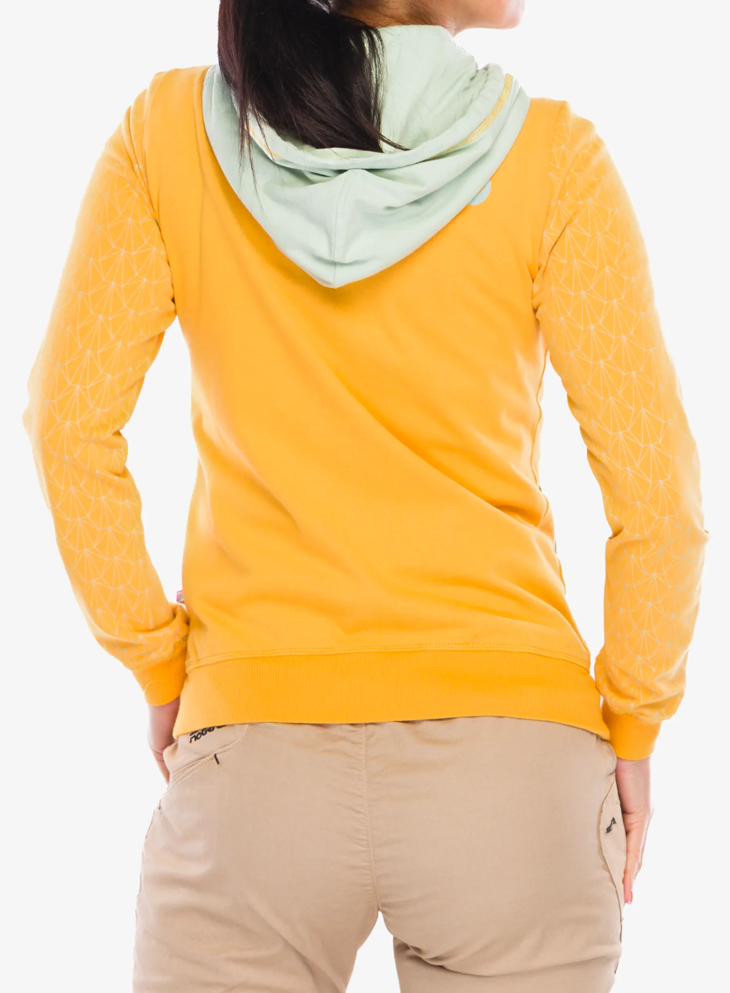 Ženska jopa s kapuco Edelrid Bege Zip Hoody  - plantain