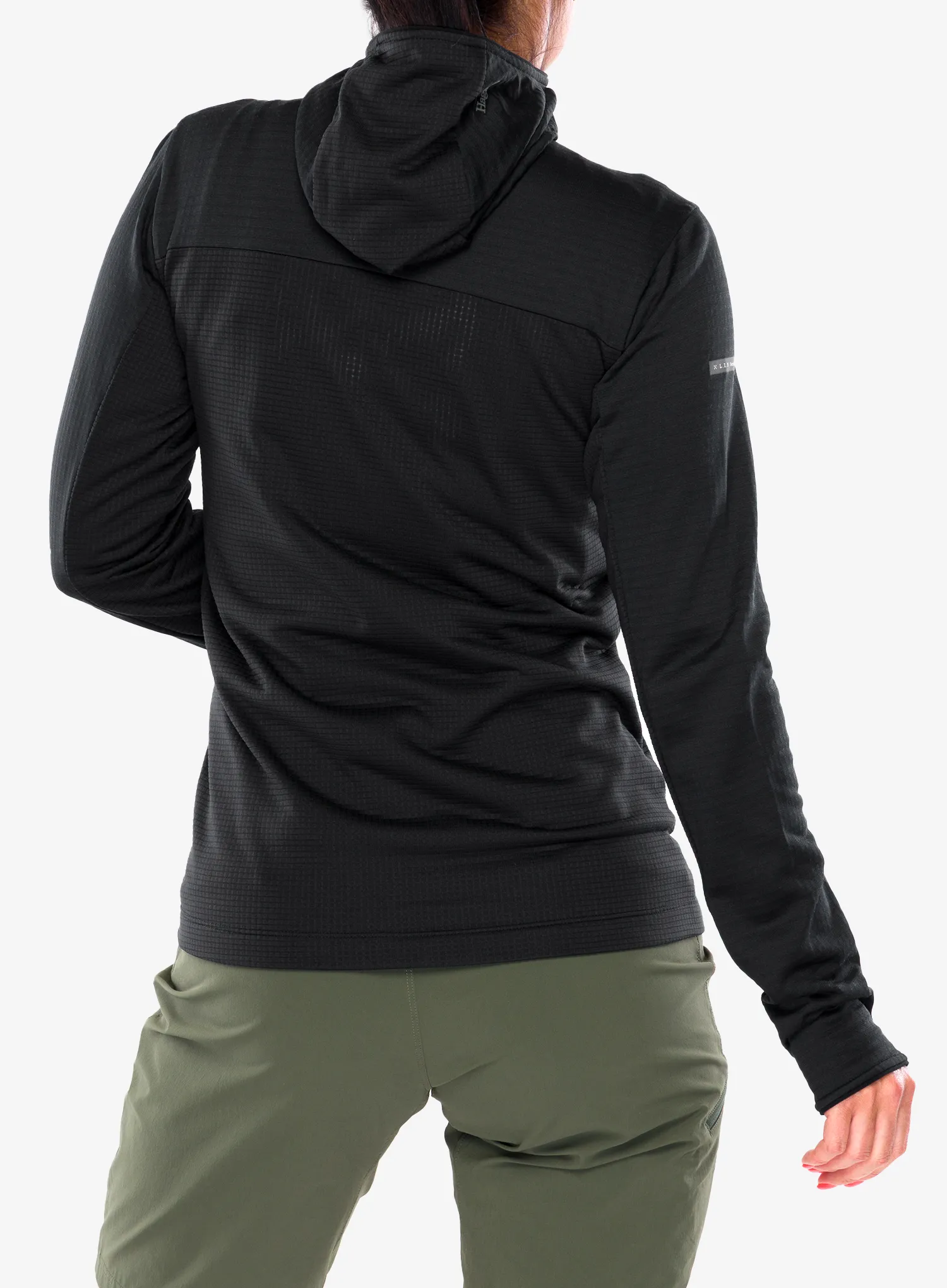 Ženska jopa s kapuco Haglofs L.I.M Mid Fast II Hood - true black