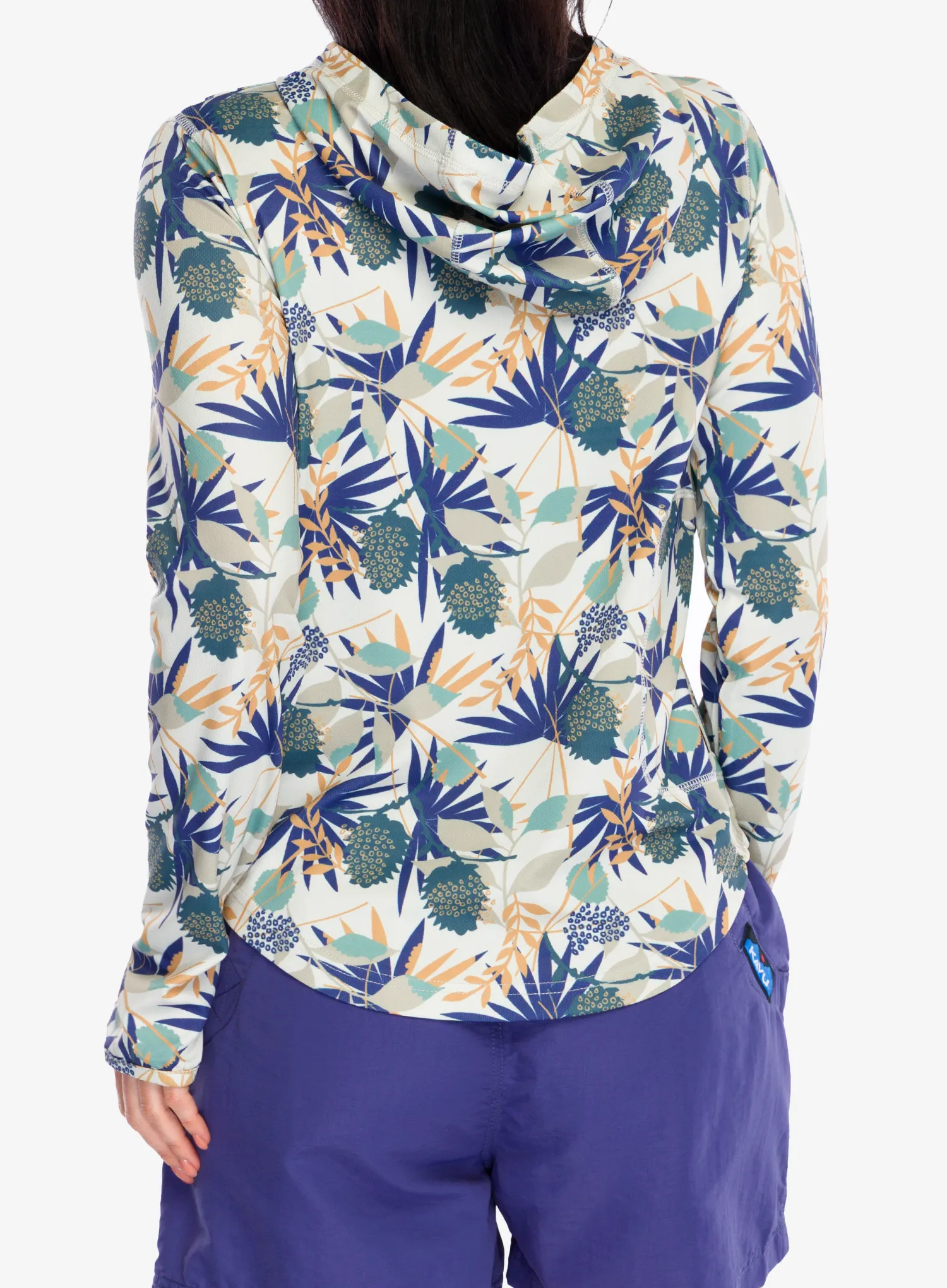 Ženska jopa s kapuco Kavu Sunshade Hoodie - paradise palm