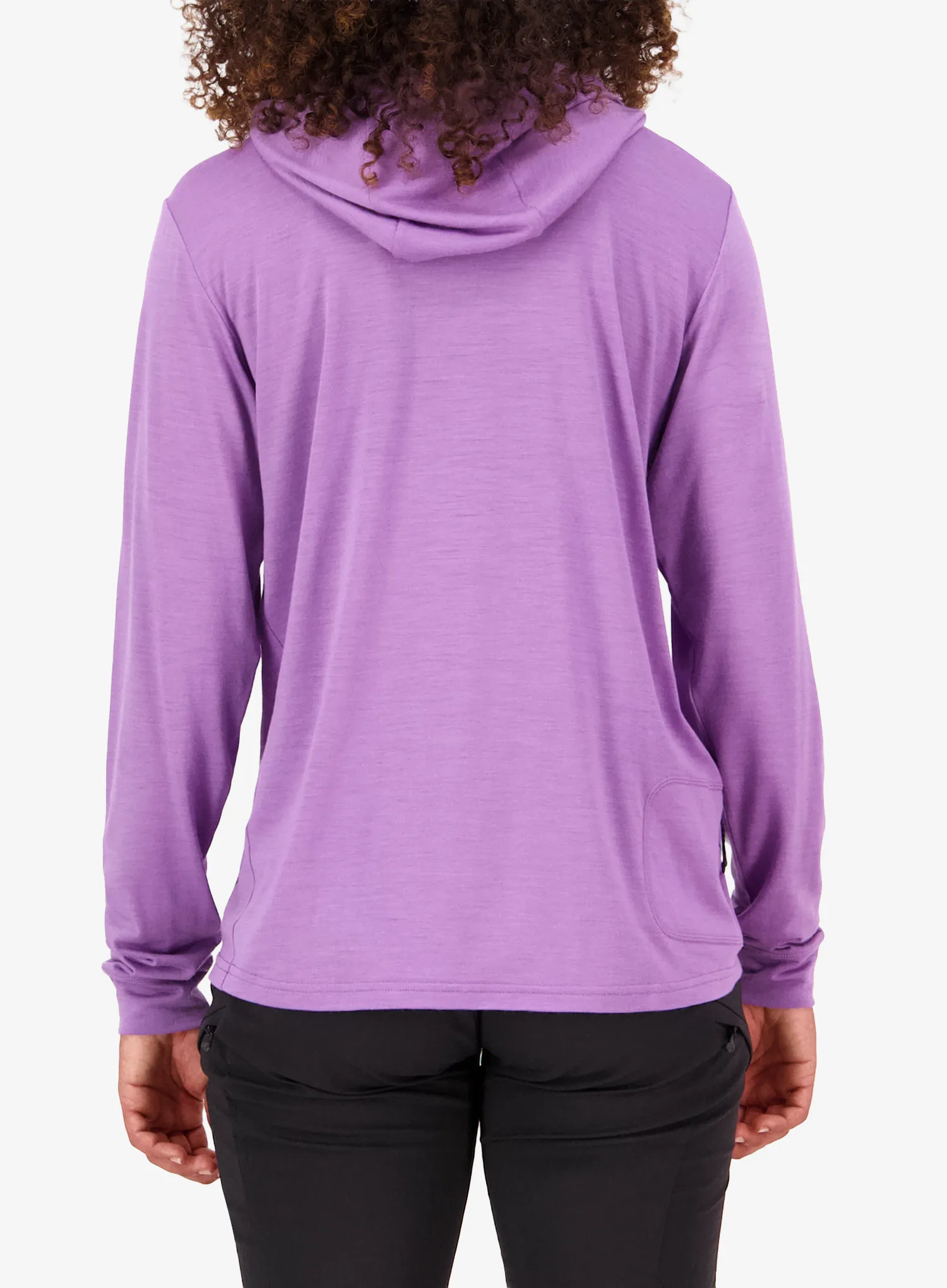 Ženska jopa s kapuco Mons Royale Pivot Merino Long Sleeve Hood - bloom
