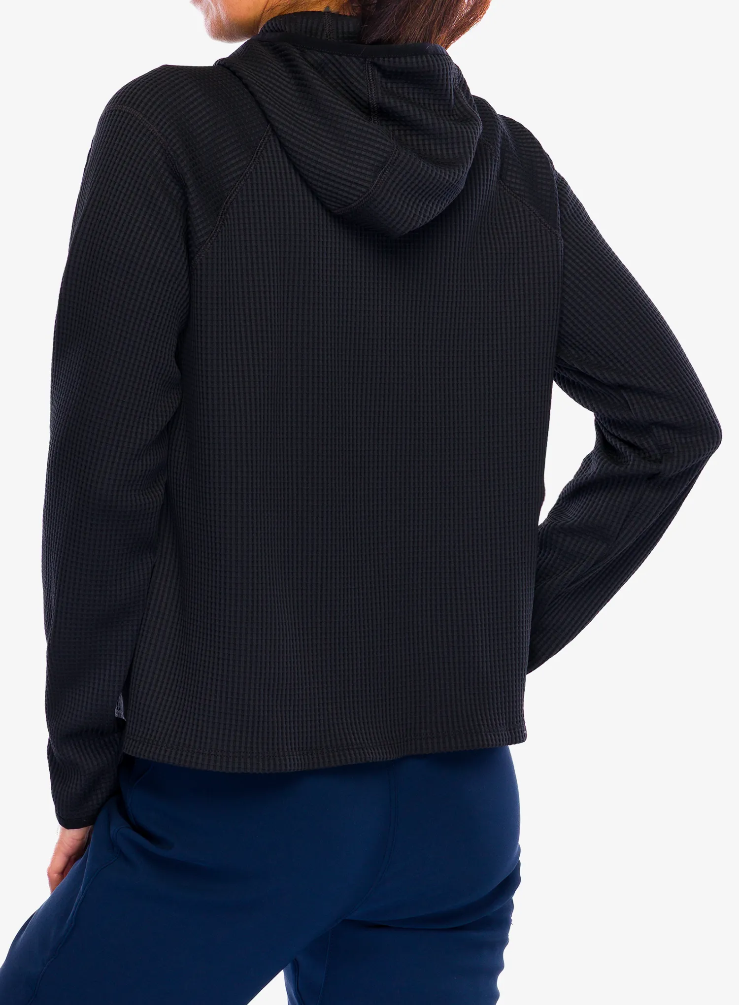 Ženska jopa s kapuco Odlo Cubic Mid Layer Hoody - black