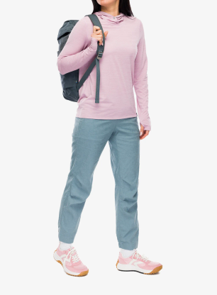 Ženska jopa s kapuco Patagonia Cap Cool Ultra Hoody - l.violet/quiet violet x-dye