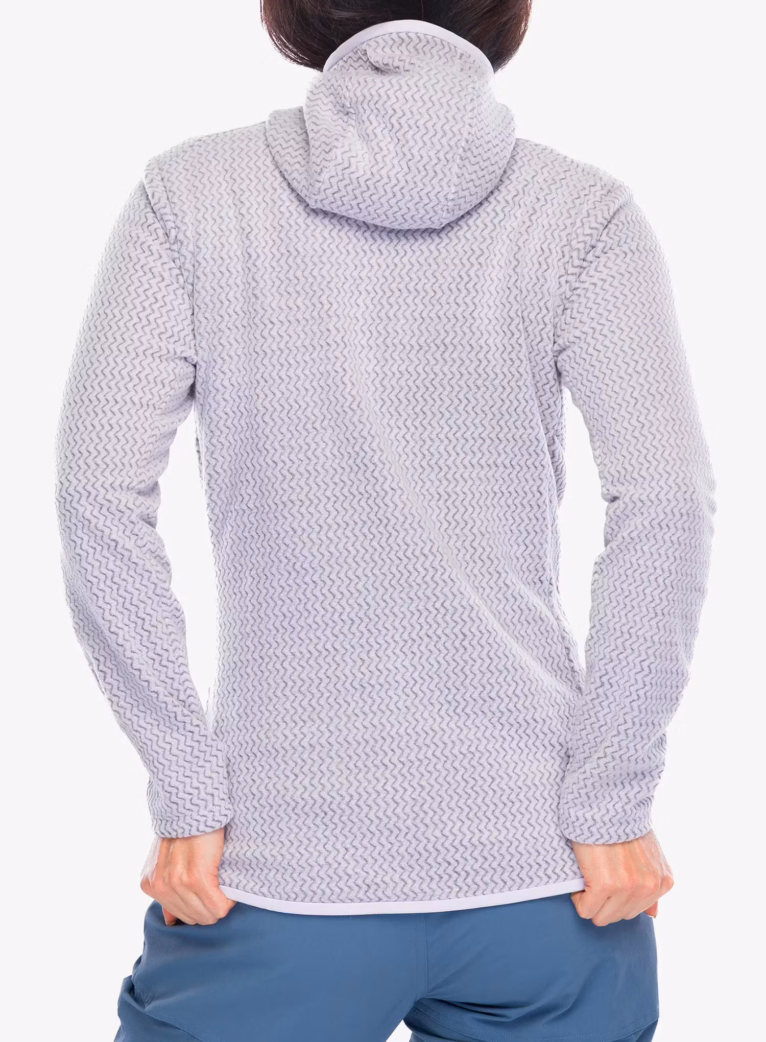 Ženska jopa s kapuco Patagonia R1 Air Full-Zip Hoody - foxglove purple