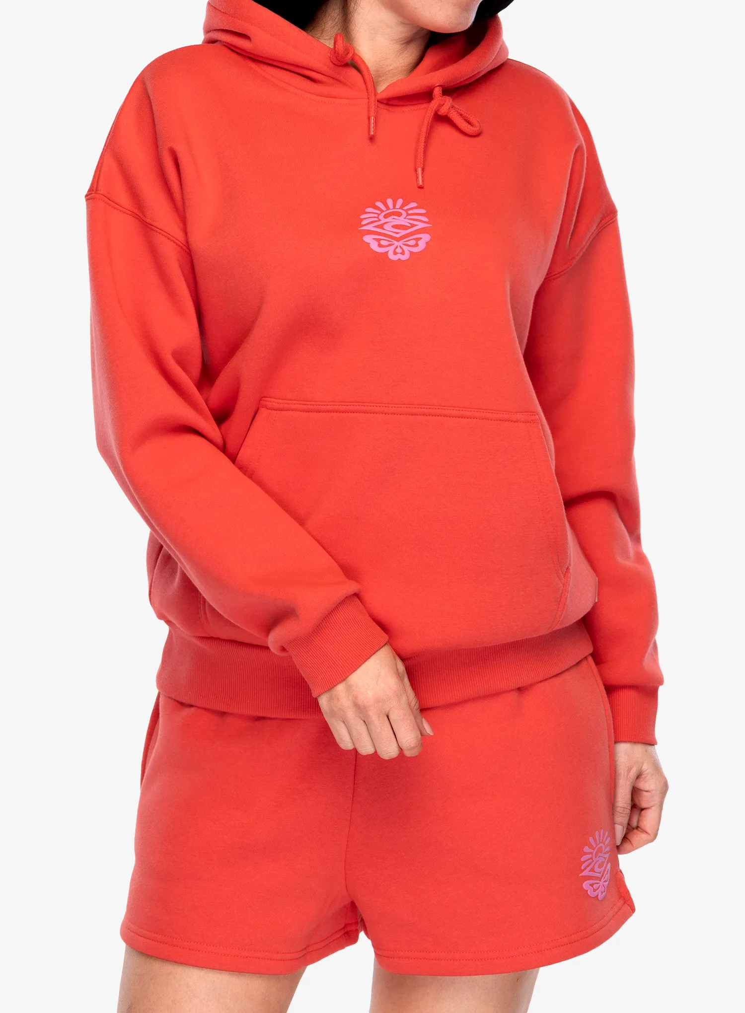 Ženska jopa s kapuco Rip Curl Icons Of Surf Heritage Hood - hibiscus red