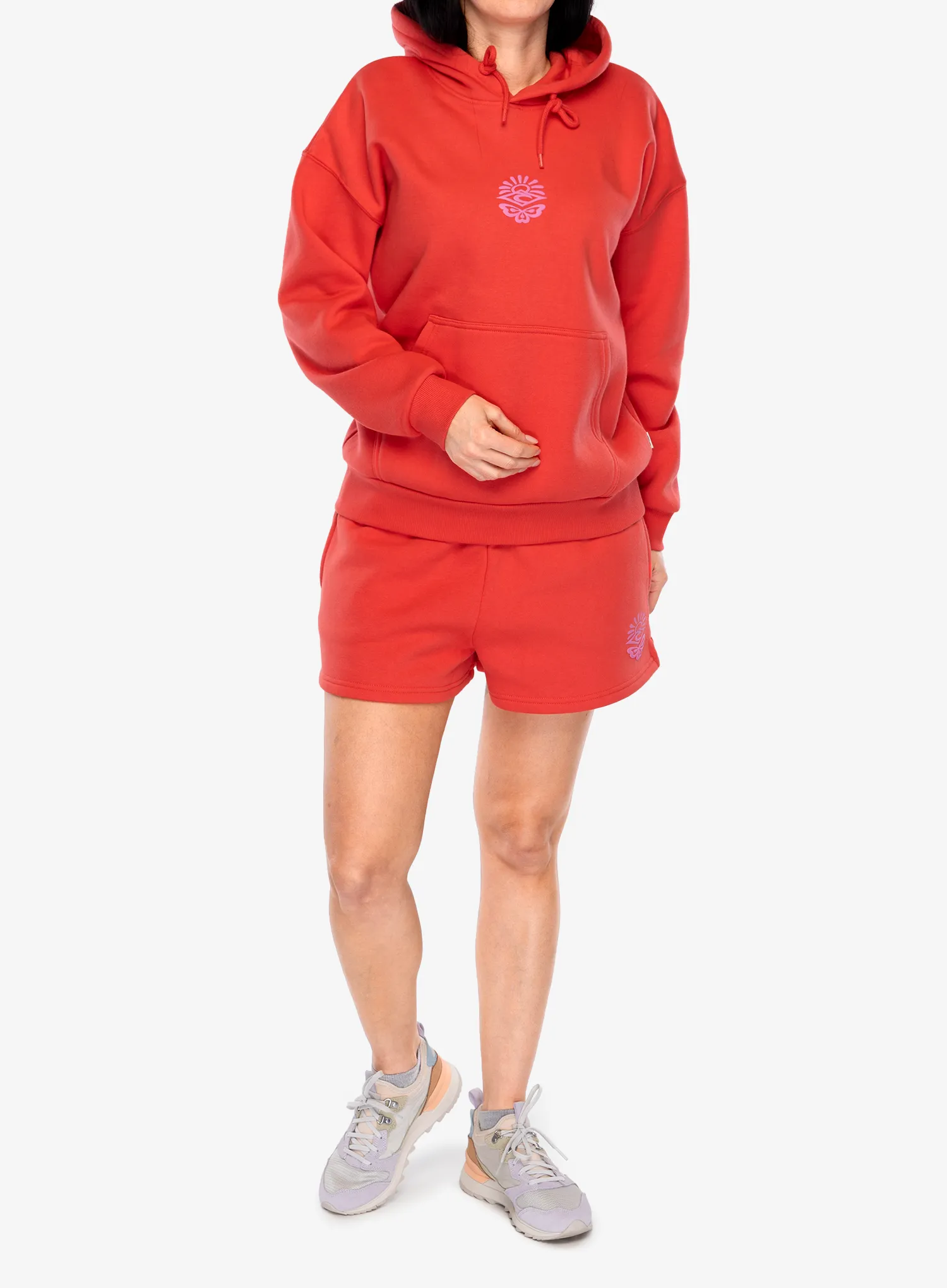 Ženska jopa s kapuco Rip Curl Icons Of Surf Heritage Hood - hibiscus red