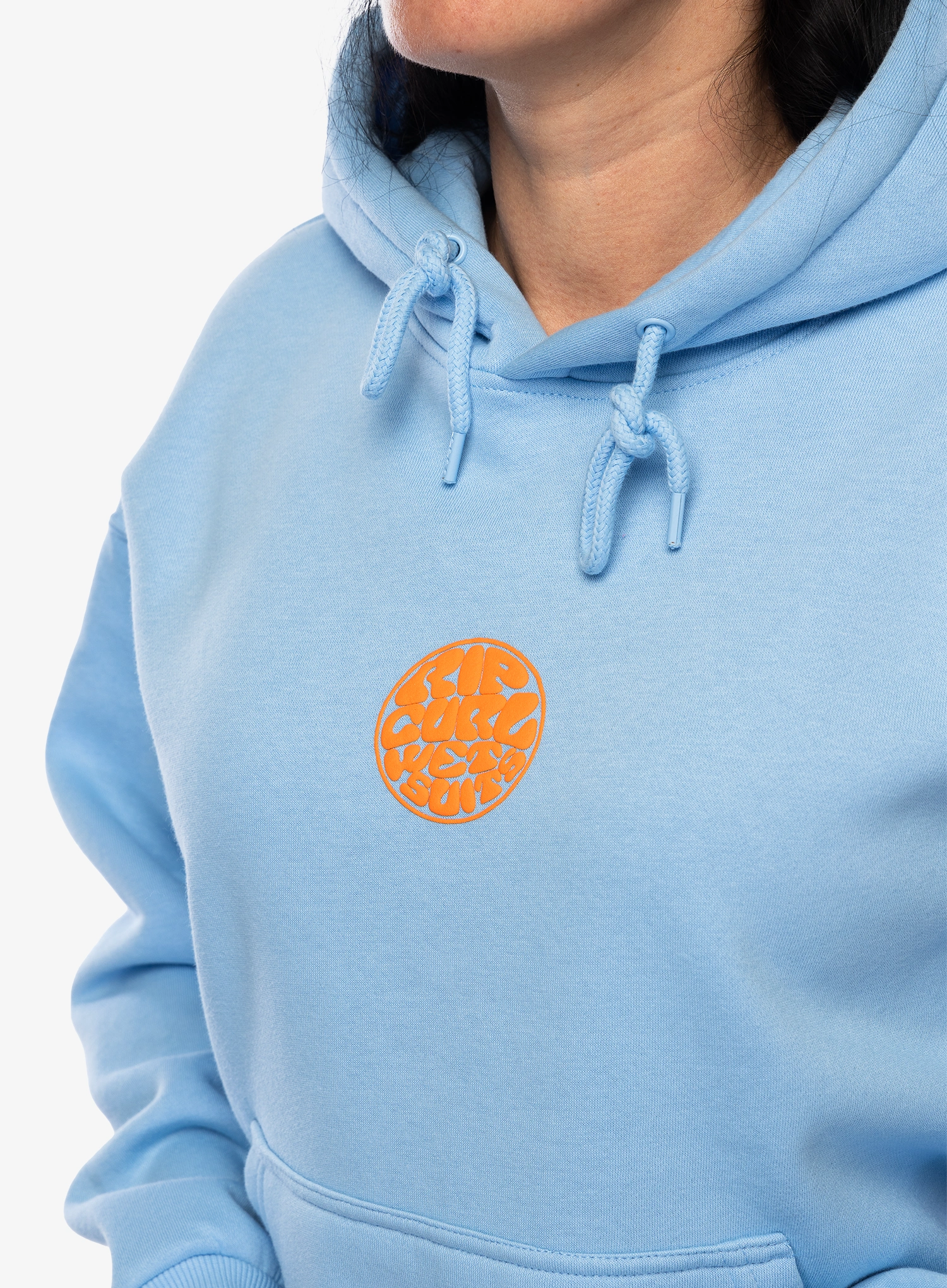Ženska jopa s kapuco Rip Curl Icons Of Surf Heritage Hood - mid blue/orange
