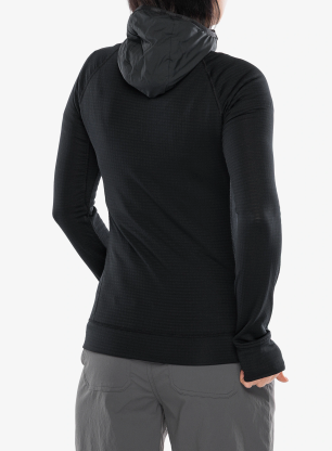 Ženska jopa s kapuco Turbat Ilma Hood - jet black/black