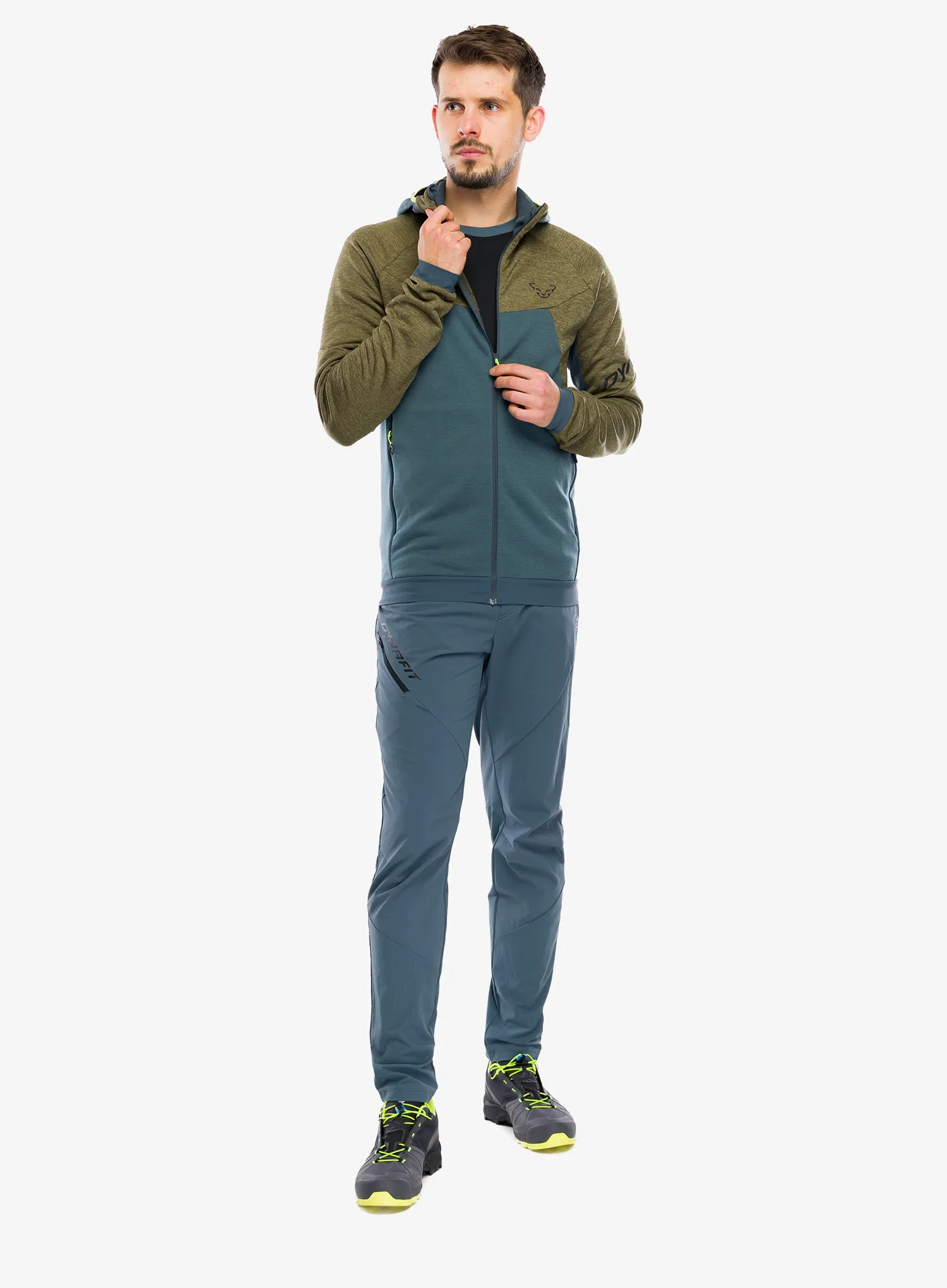 Jopica s kapuco Dynafit Tour Wool Thermal Hoody - military green