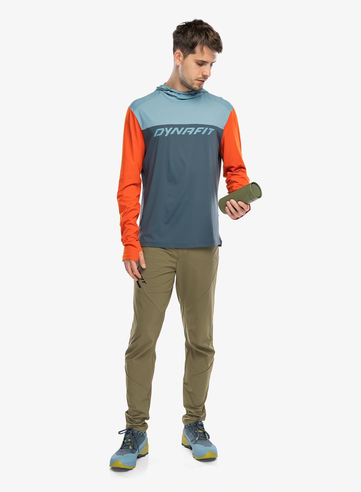 Jopica s kapuco Dynafit Traverse Sun Hoody - cinder