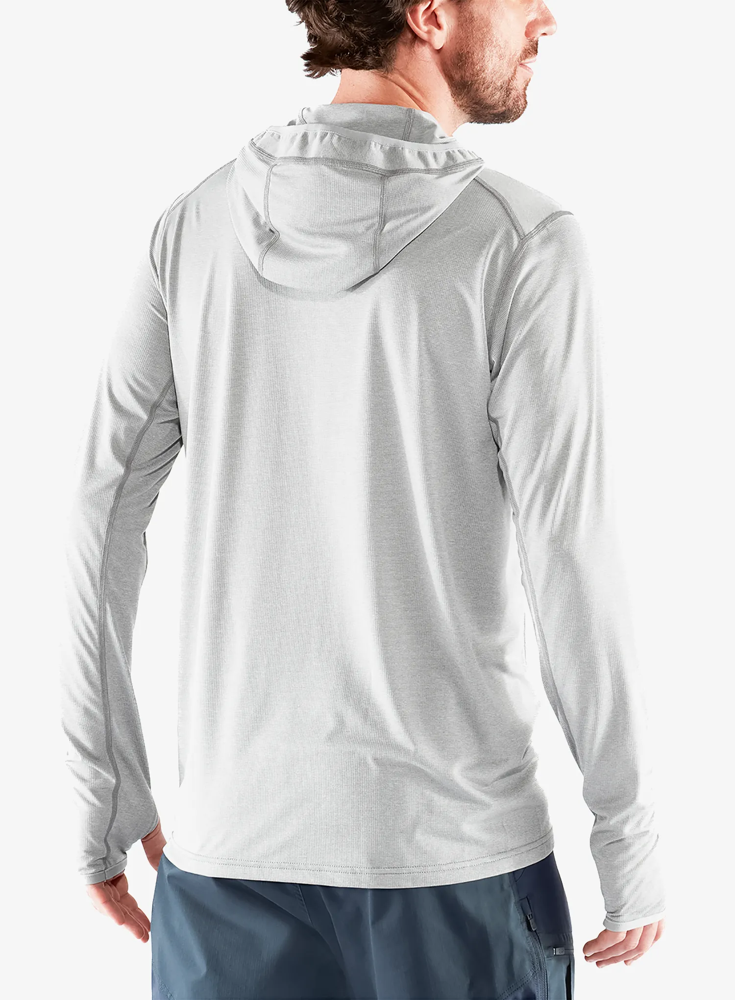 Jopica s kapuco Fjallraven Abisko Sun-hoodie - shark grey