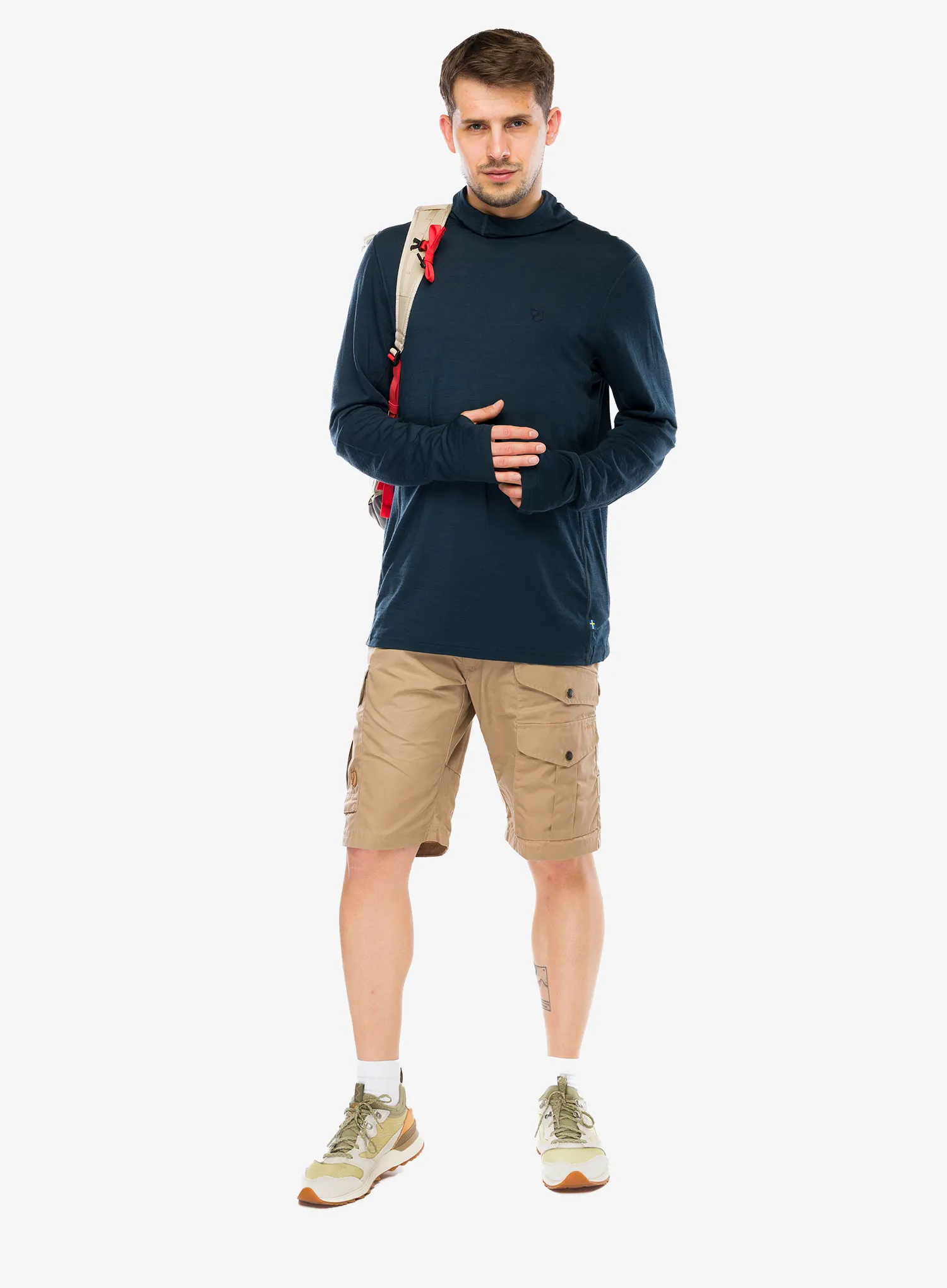 Jopica s kapuco Fjallraven Abisko Wool Hoodie - dark navy