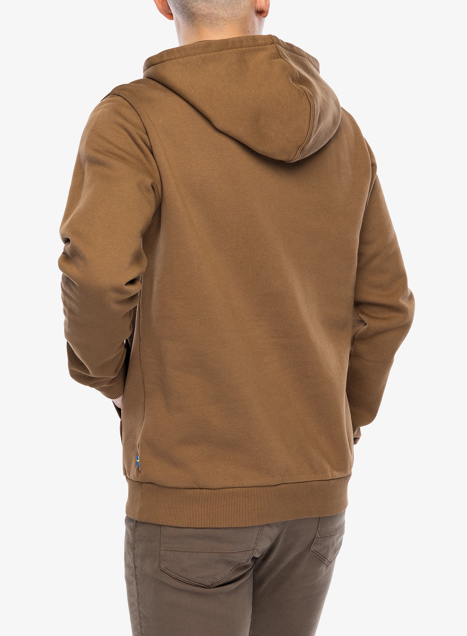 Jopica s kapuco Fjallraven Logo Hoodie - wood brown