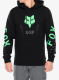 Jopica s kapuco Fox Shield Fleece Pullover Hoodie - black