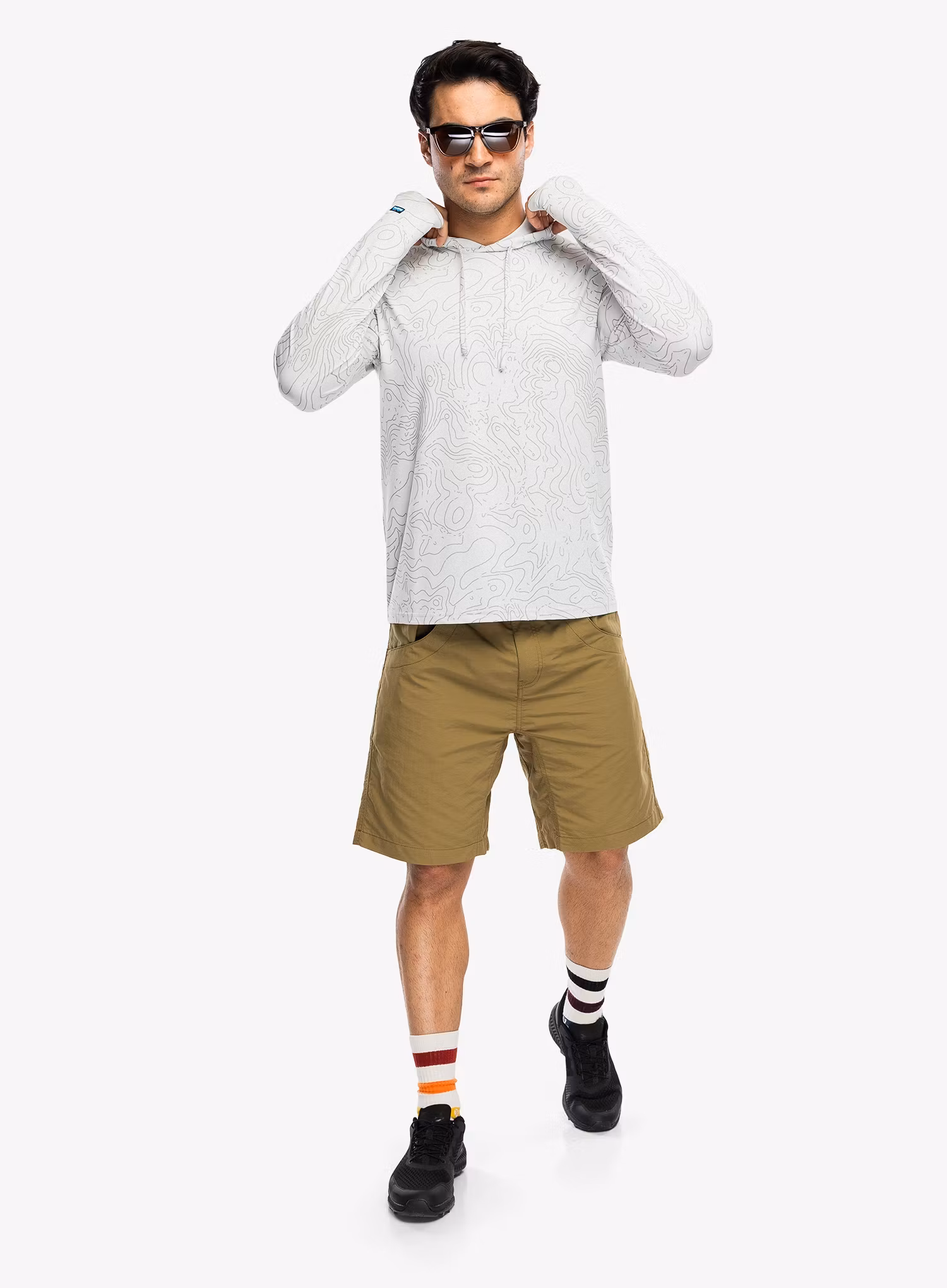Jopica s kapuco Kavu Sunday Hoodie - stone topo