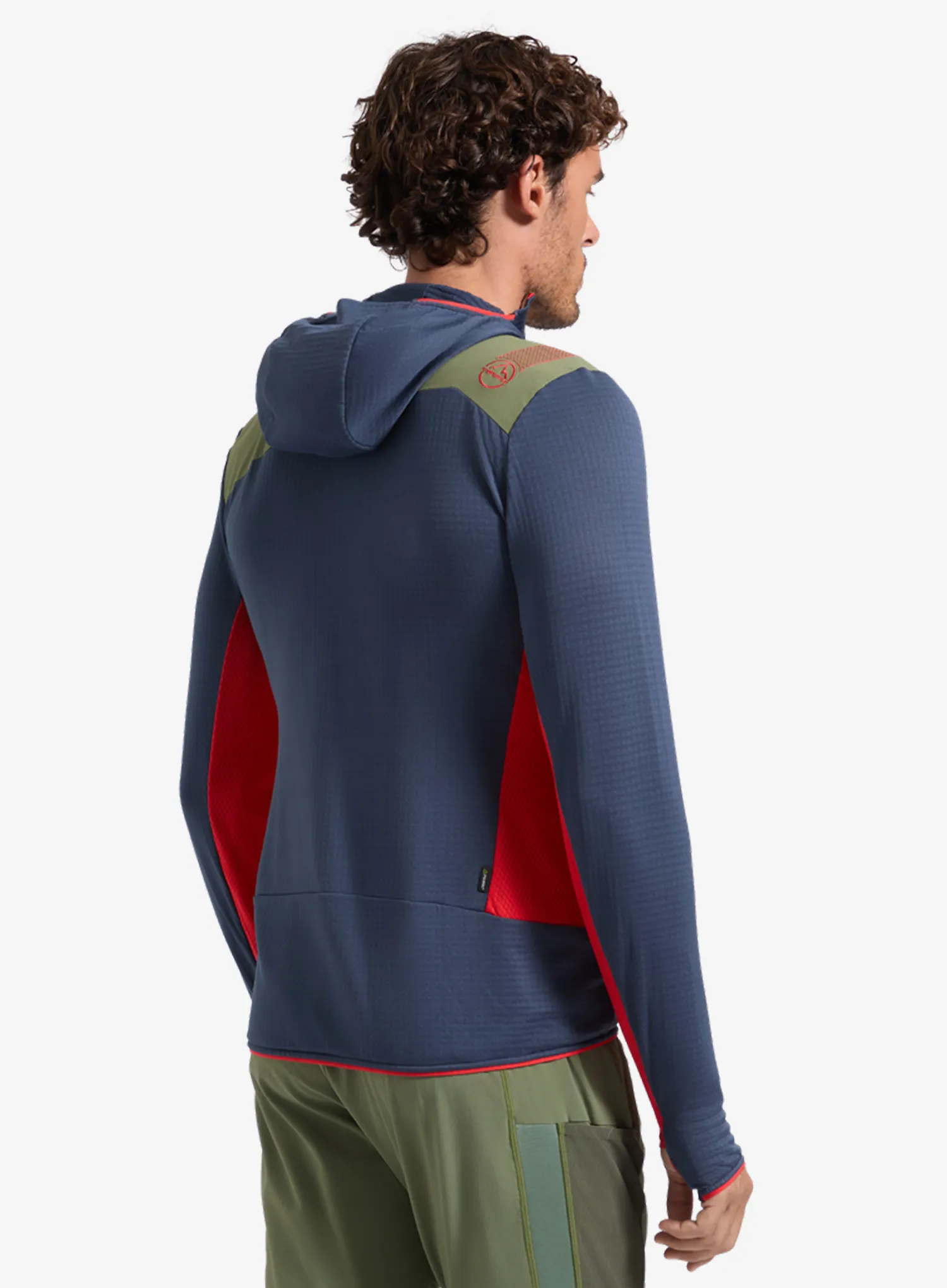Jopica s kapuco La Sportiva Aequilibrium Thermal Hoody - night sky/mountain red