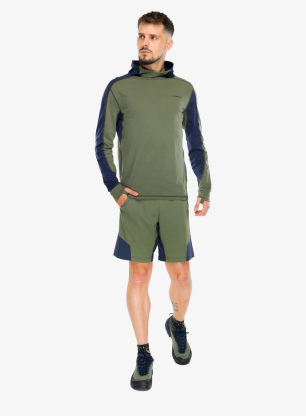 Jopica s kapuco La Sportiva Cloud Shadow Sun Hoody - cypress/night sky