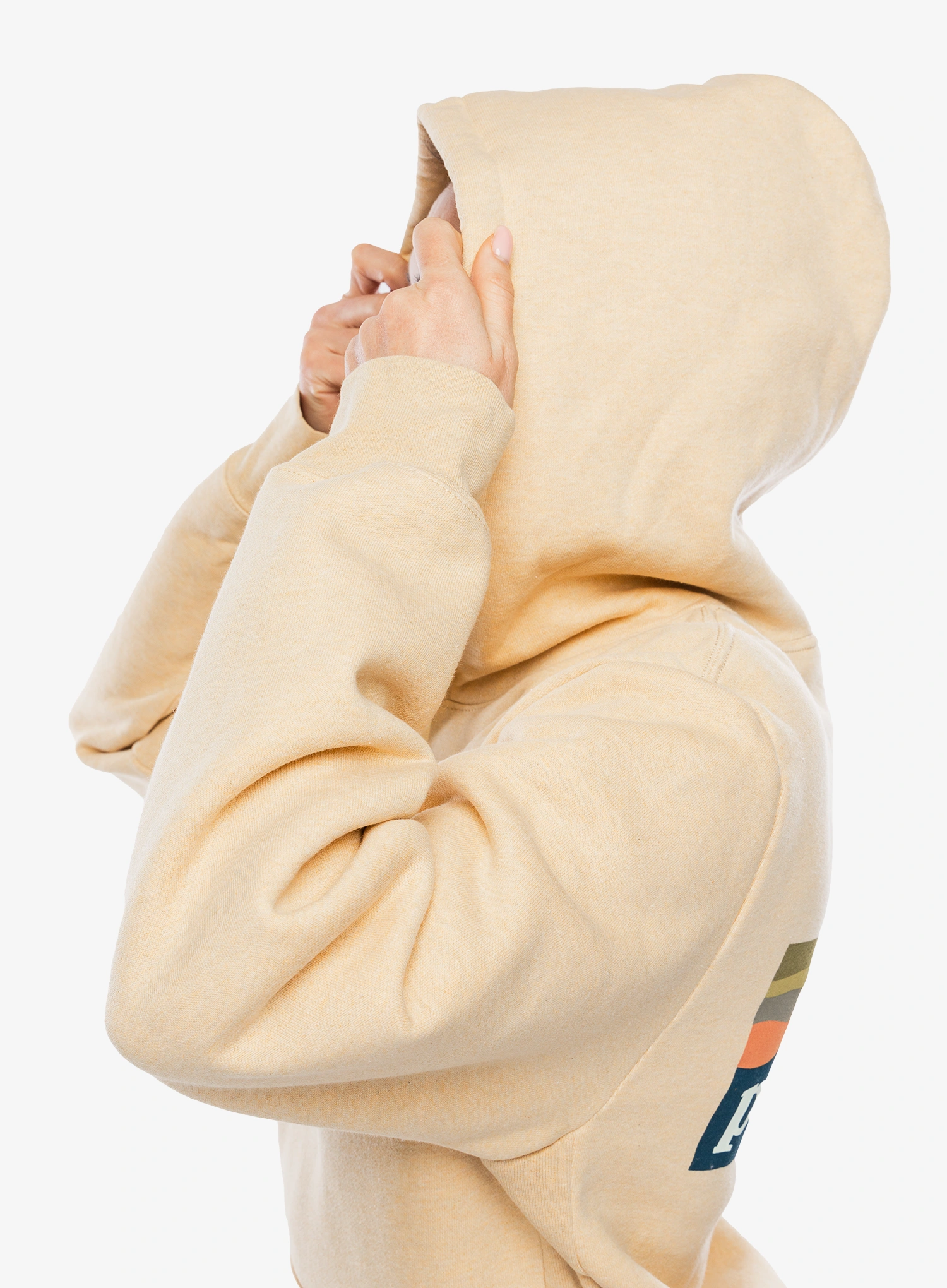 Jopica s kapuco Patagonia Boardshort Logo Uprisal Hoody - beeswax tan