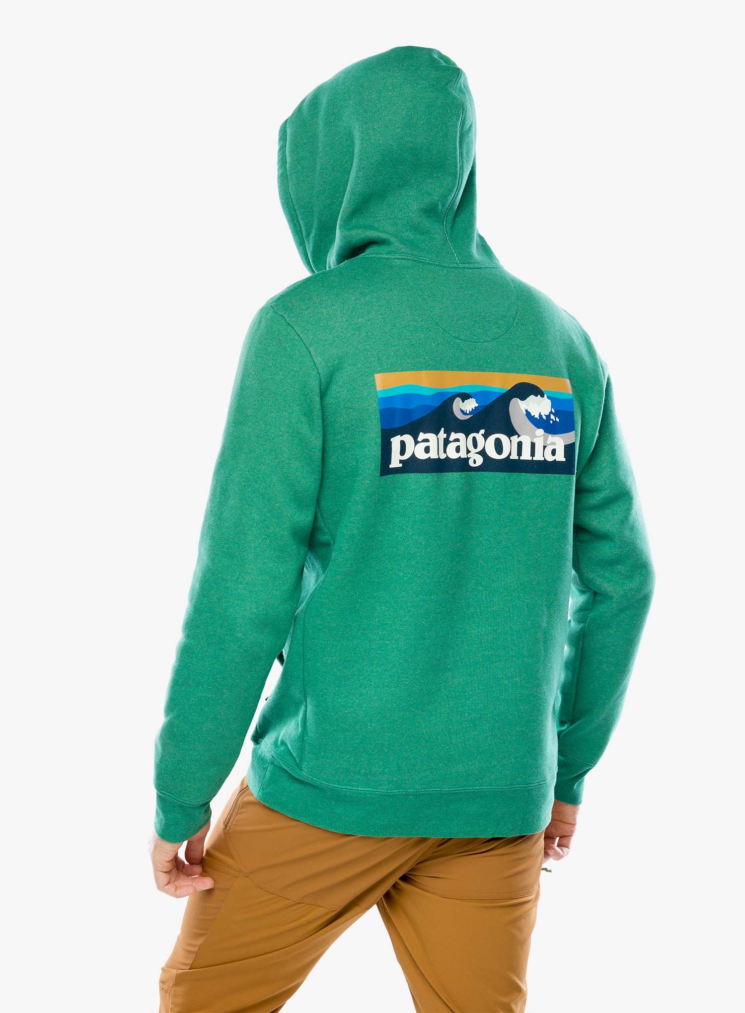 Jopica s kapuco Patagonia Boardshort Logo Uprisal Hoody - gather green