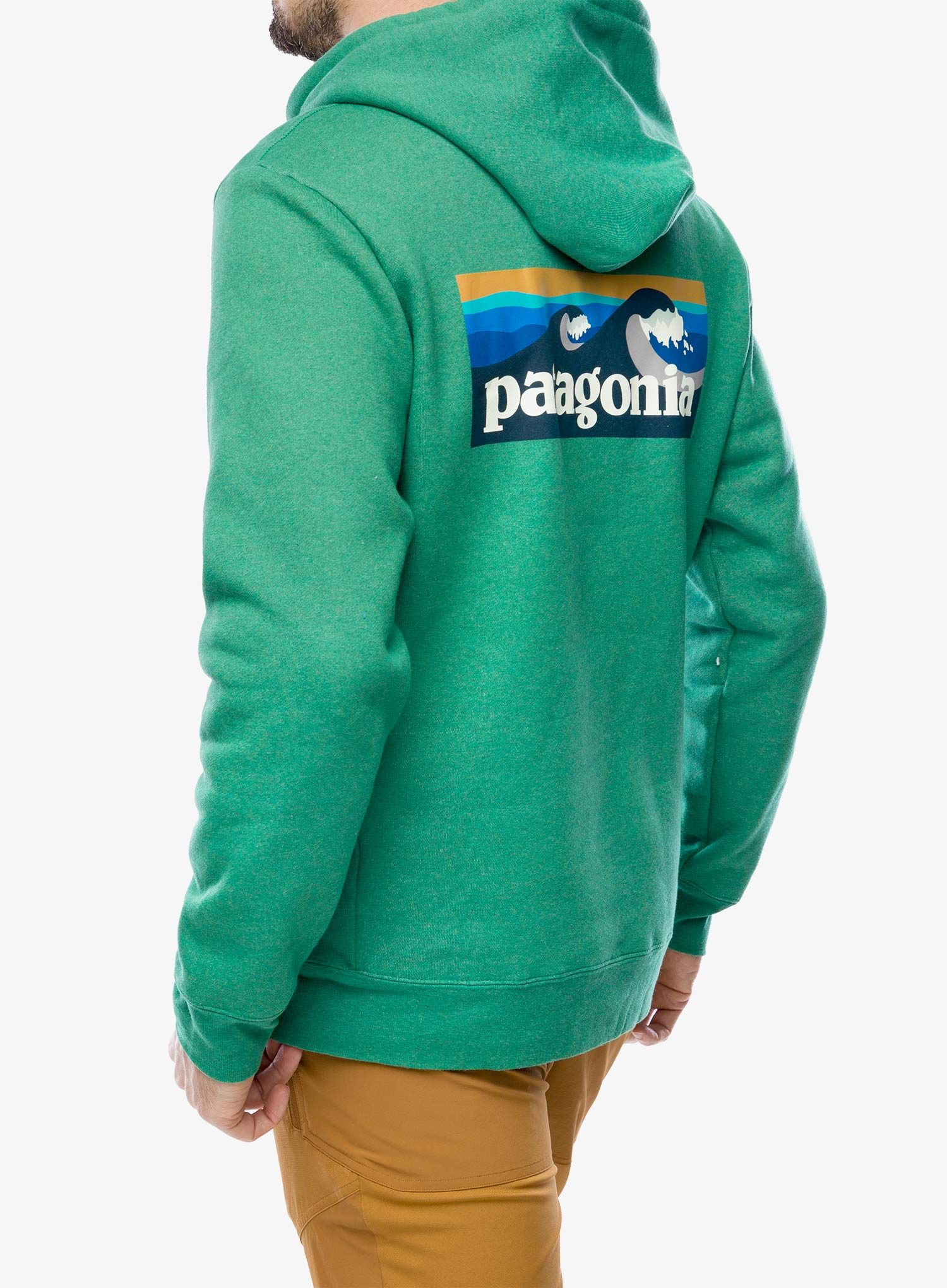 Jopica s kapuco Patagonia Boardshort Logo Uprisal Hoody - gather green
