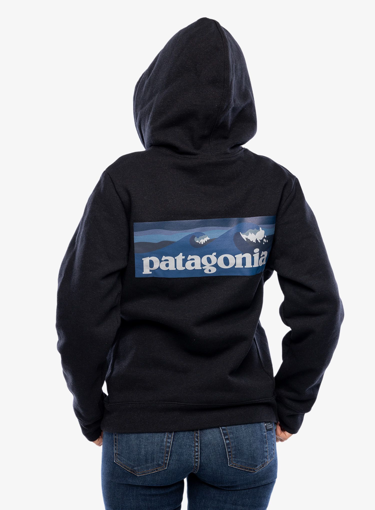 Jopica s kapuco Patagonia Boardshort Logo Uprisal Hoody - ink black