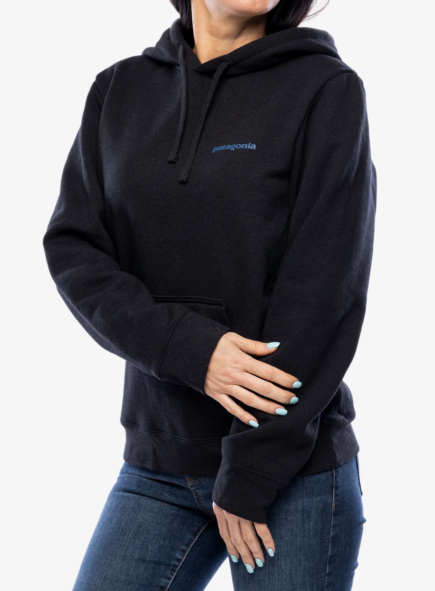 Jopica s kapuco Patagonia Boardshort Logo Uprisal Hoody - ink black