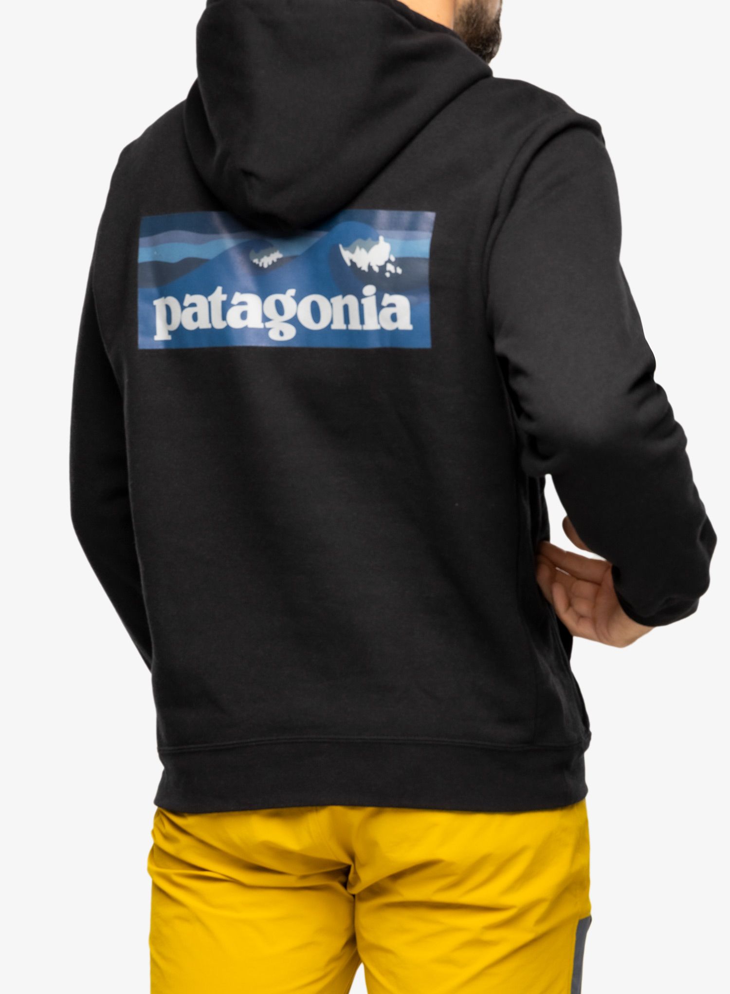 Jopica s kapuco Patagonia Boardshort Logo Uprisal Hoody - ink black