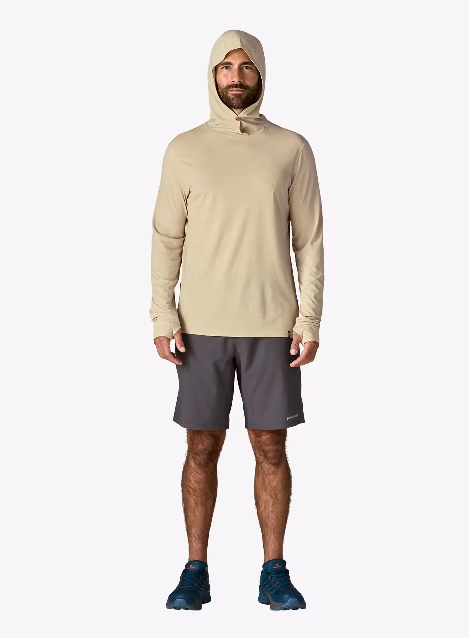Jopica s kapuco Patagonia Cap Cool Ultra Hoody - pumice/dyno white x-dye