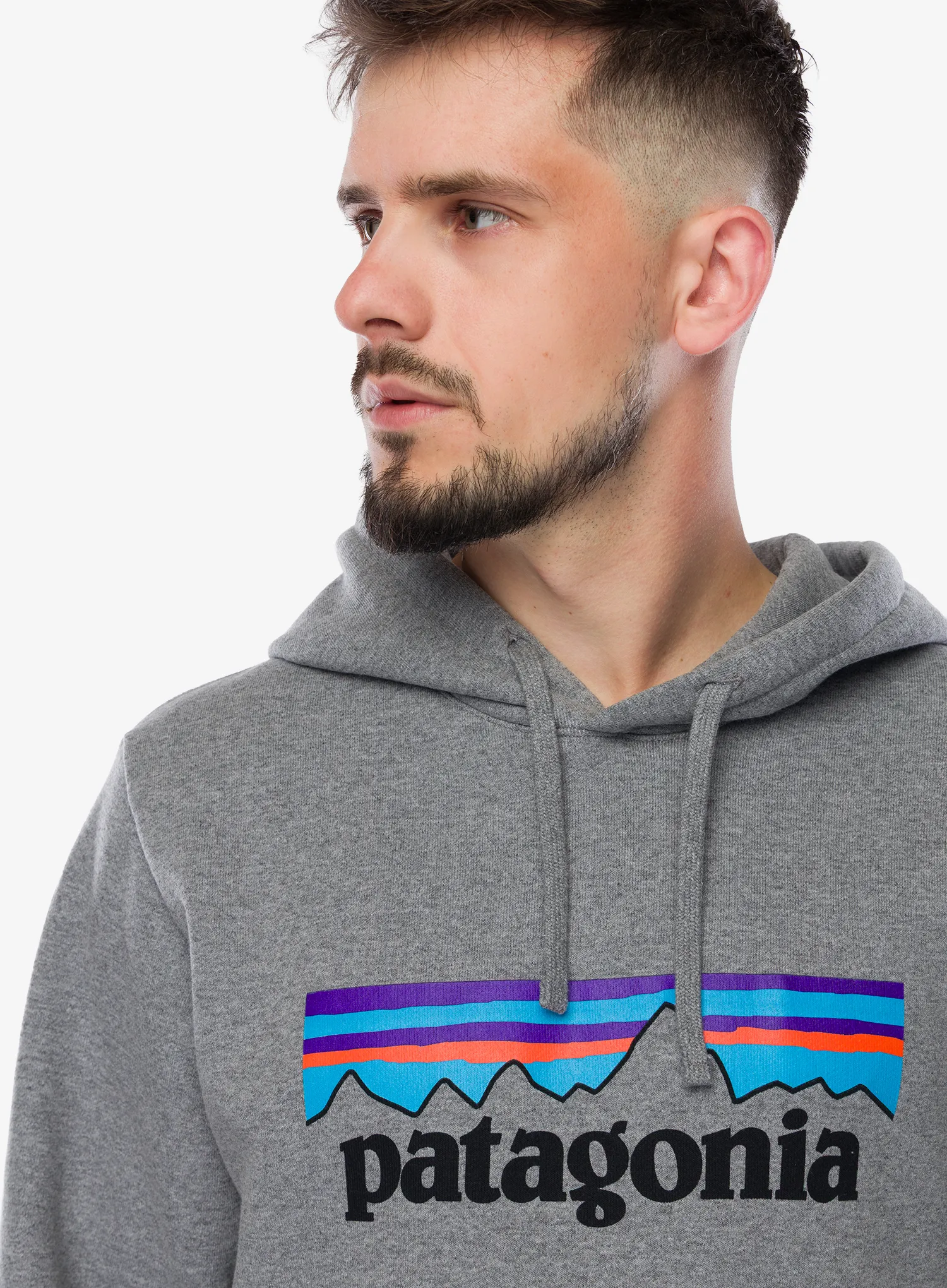 Jopica s kapuco Patagonia P-6 Logo Uprisal Hoody - gravel heather