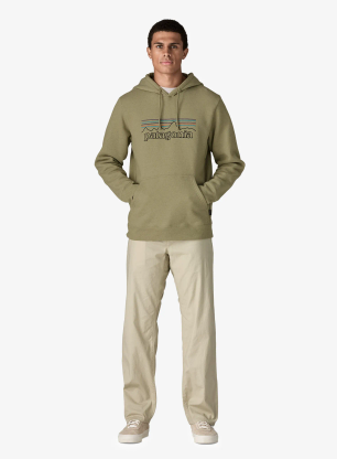 Jopica s kapuco Patagonia P-6 Logo Uprisal Hoody - outline/gumtree green